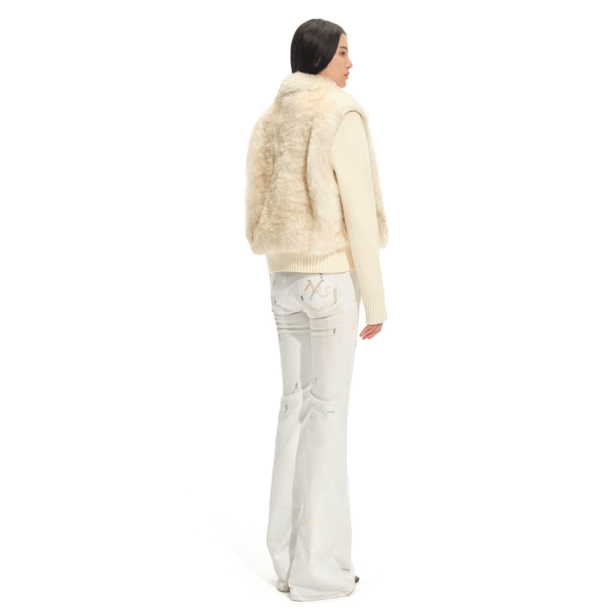NAWS Snowfield Fur Coat in Camel Beige | MADAX