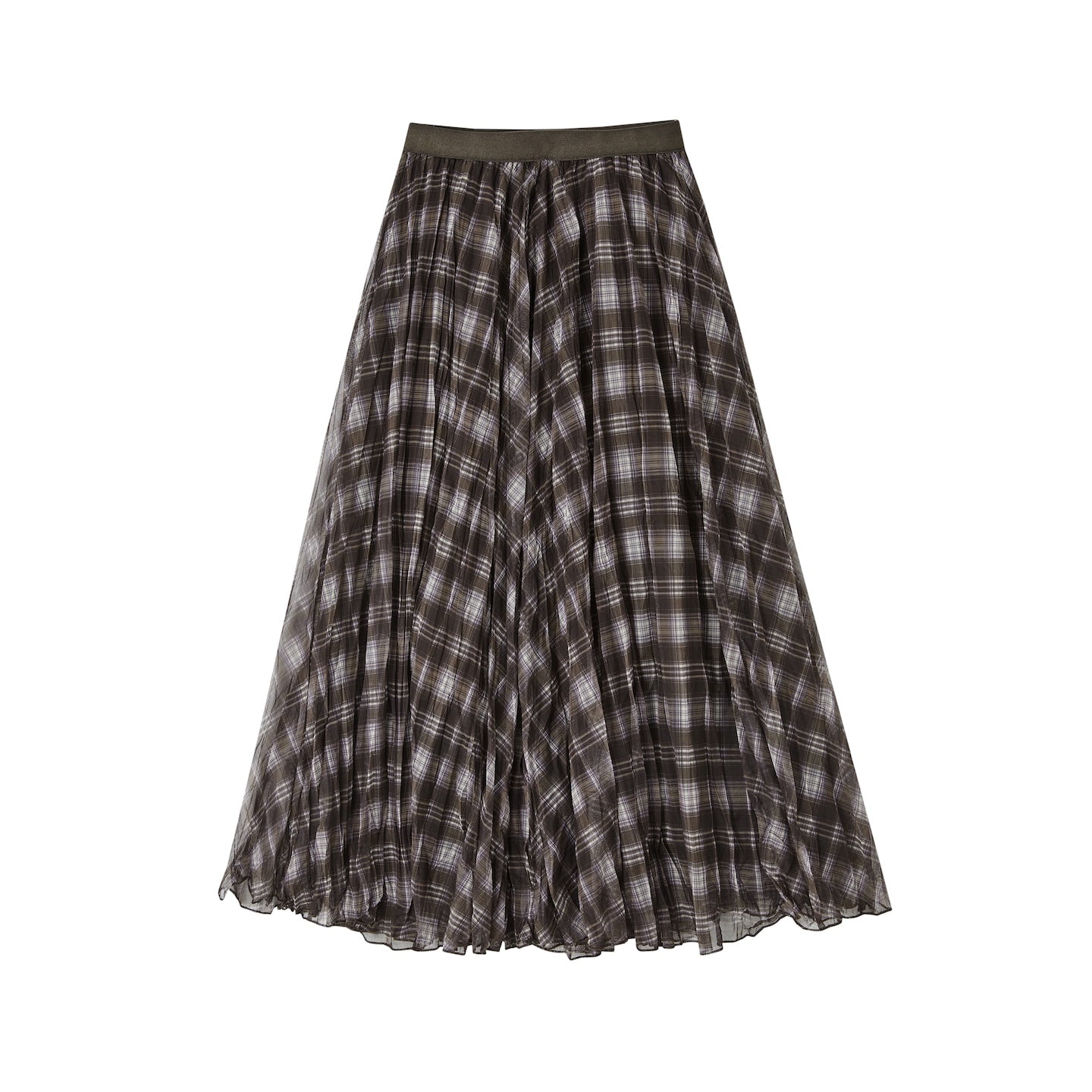 SOMESOWE Soft Mist Multi - layer Fairy Tulle Skirt In Plaid | MADAX