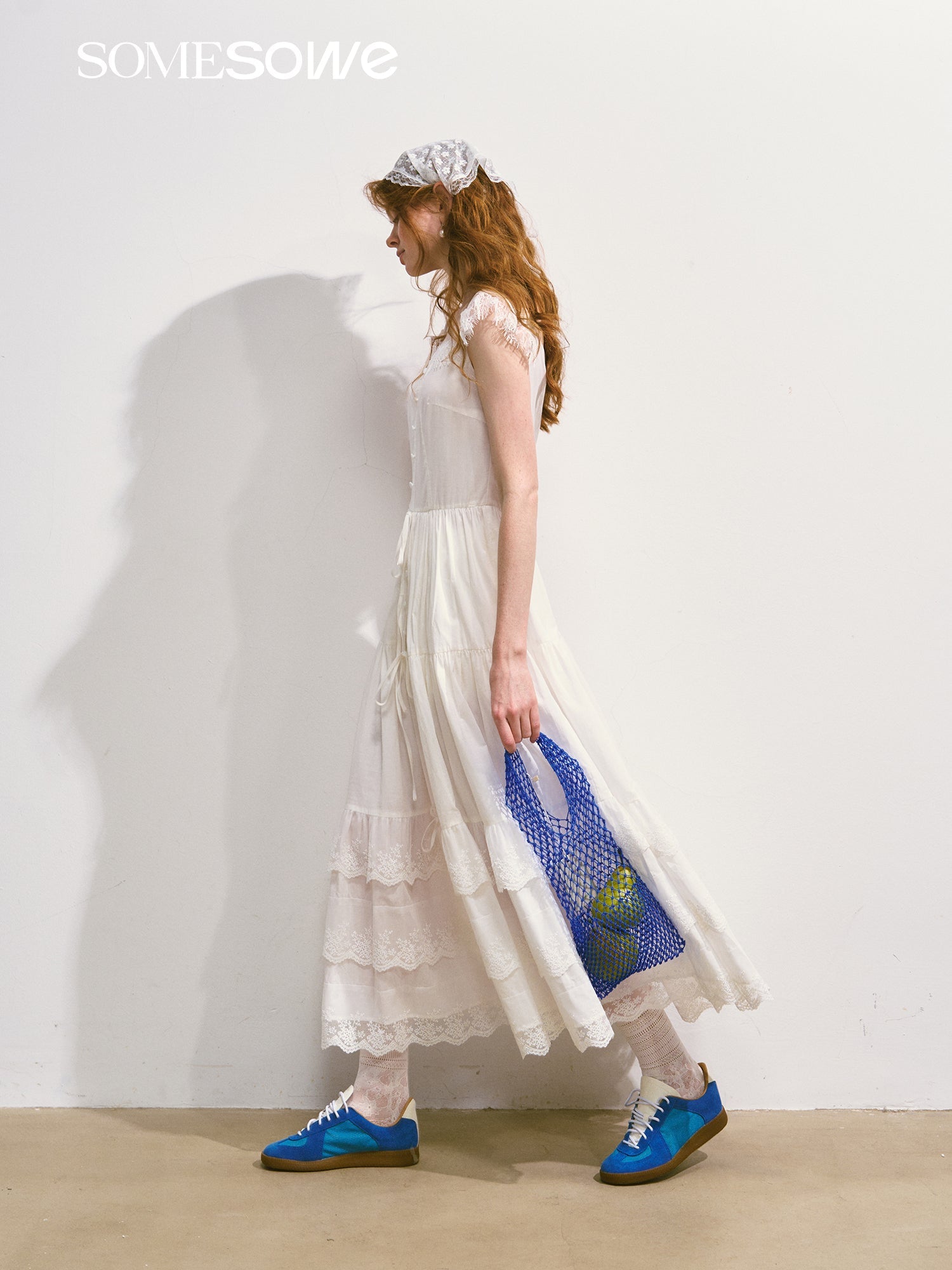 SOMESOWE South France Holiday Dress In White | MADAX