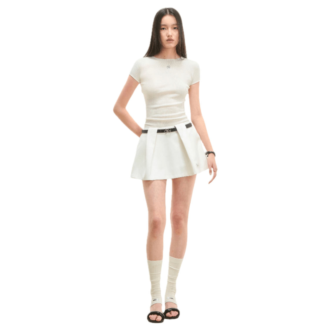 NAWS Space Ubrella Skirt in White | MADAX