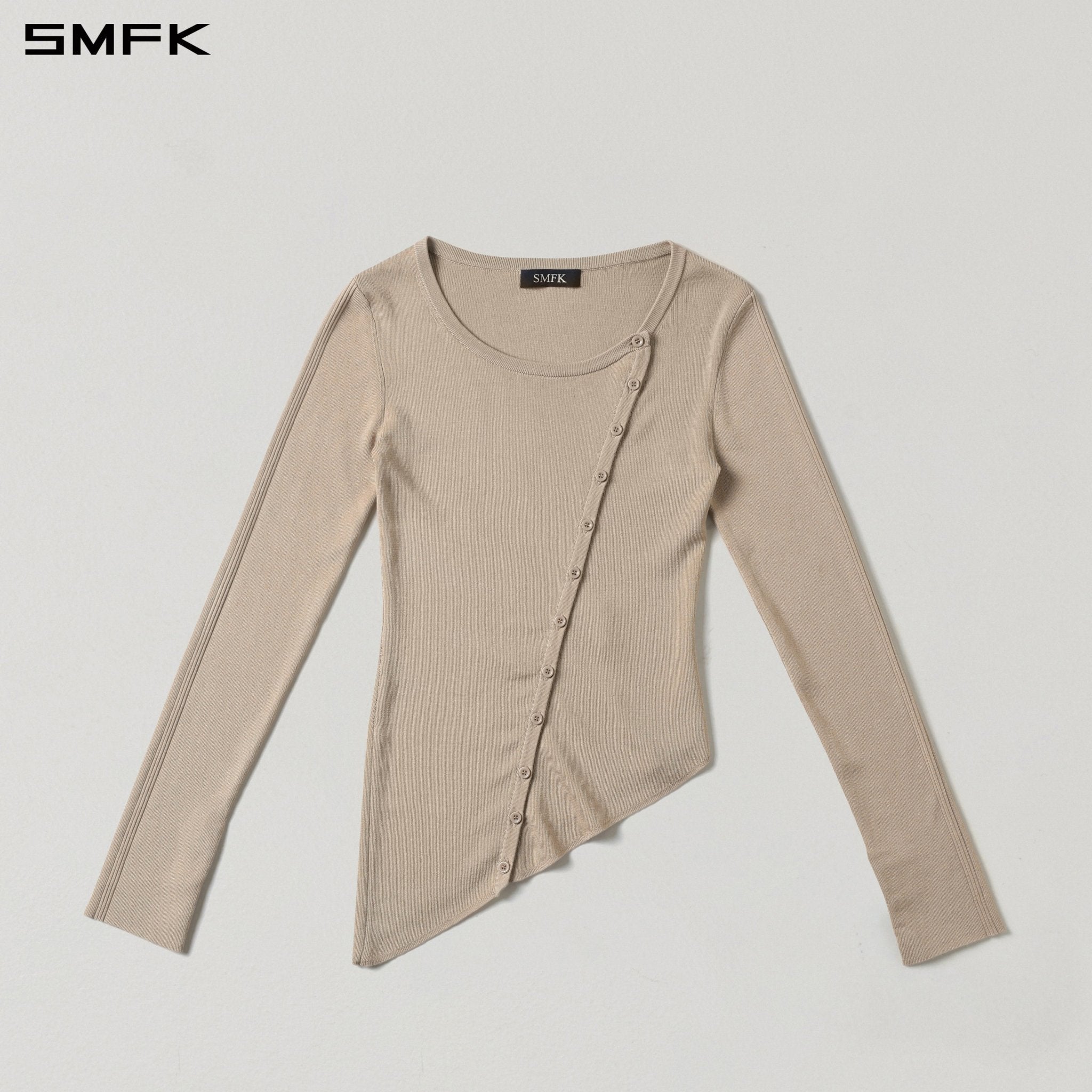 SMFK Spiral Knit Cardigan in Skin Tone | MADAX