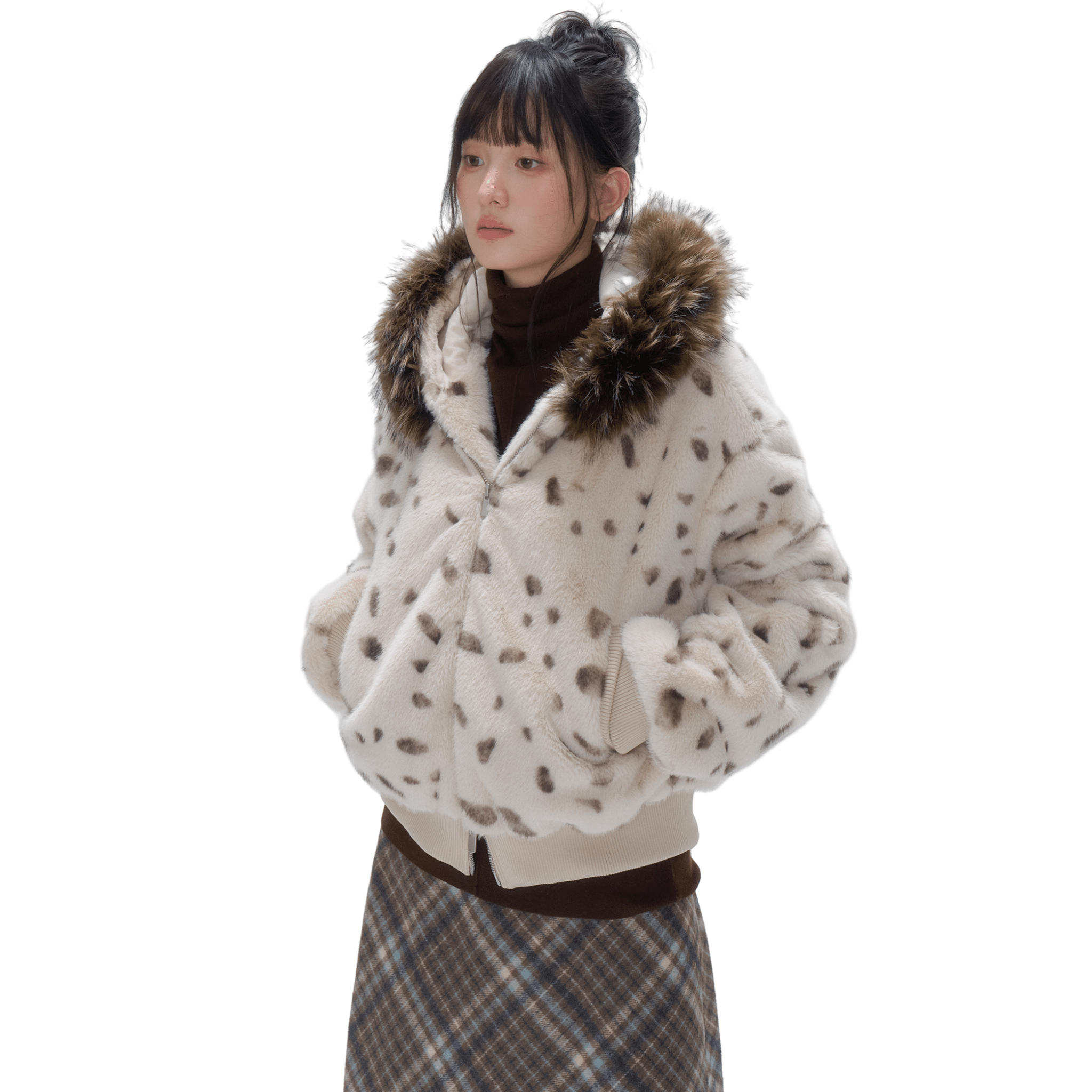 CHAOSCHAOS Spotted Plush Hoodie | MADAX