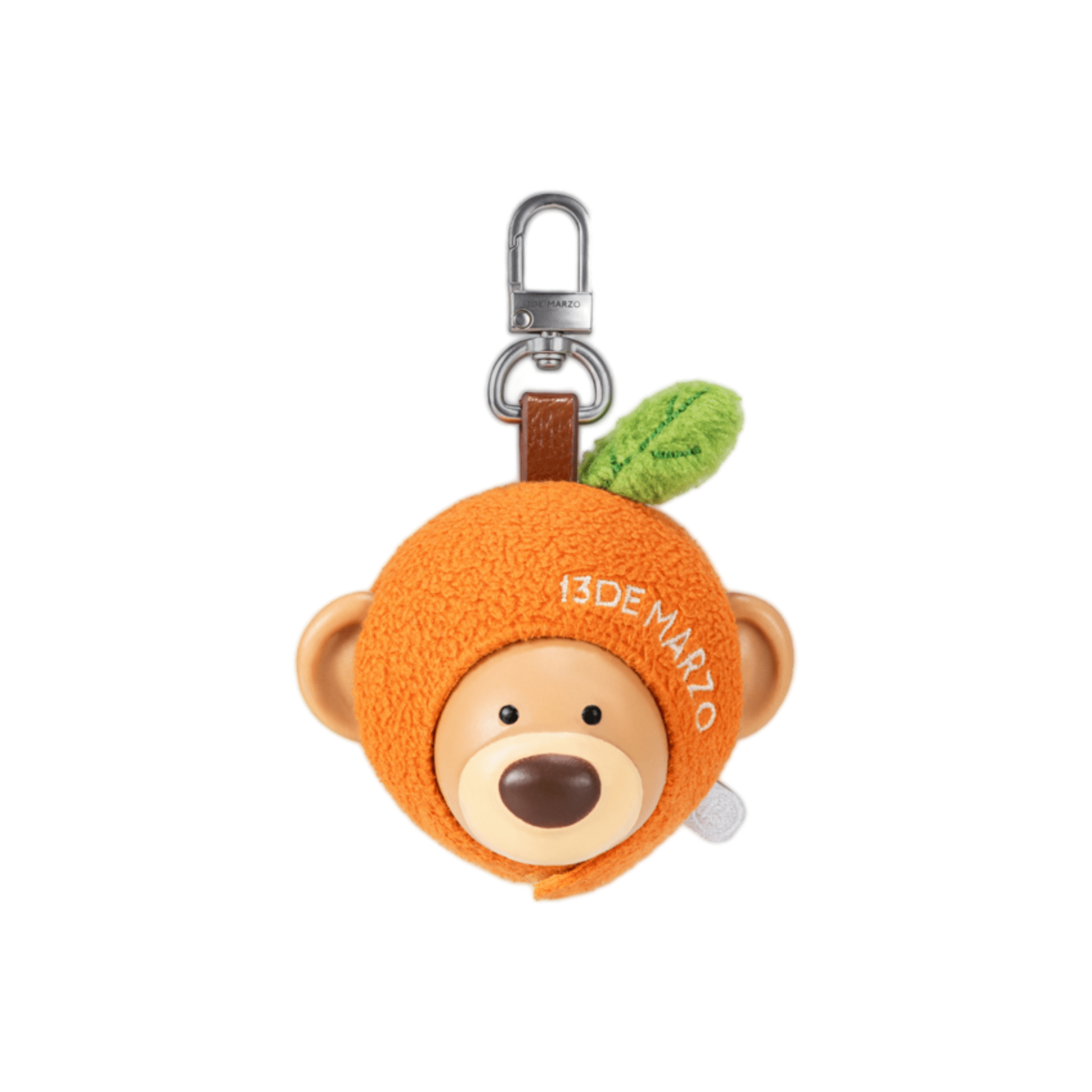 13DE MARZO Squeeze Decompression Toy Keychain in Orange | MADAX