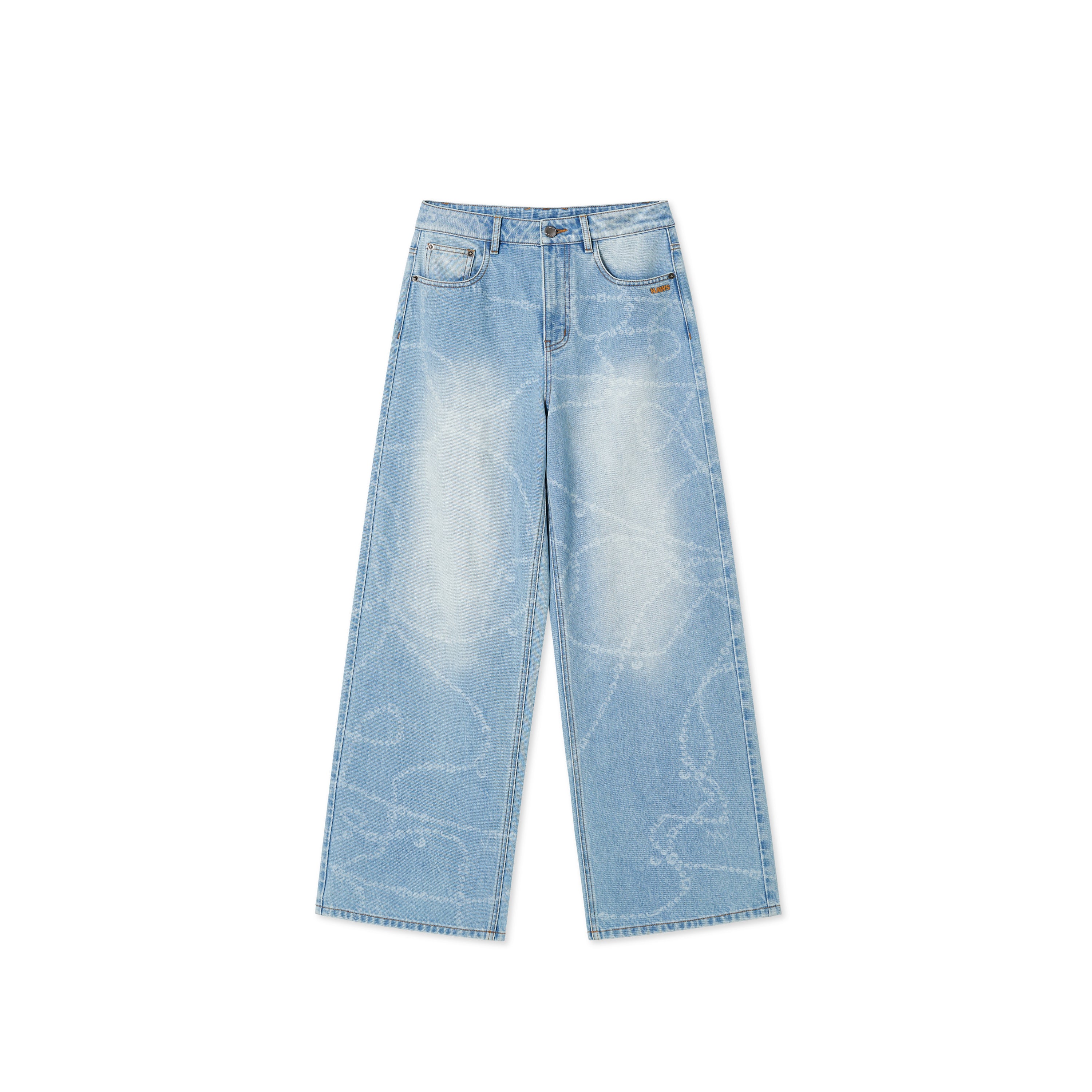 Beverly Blue All-over Print Jeans