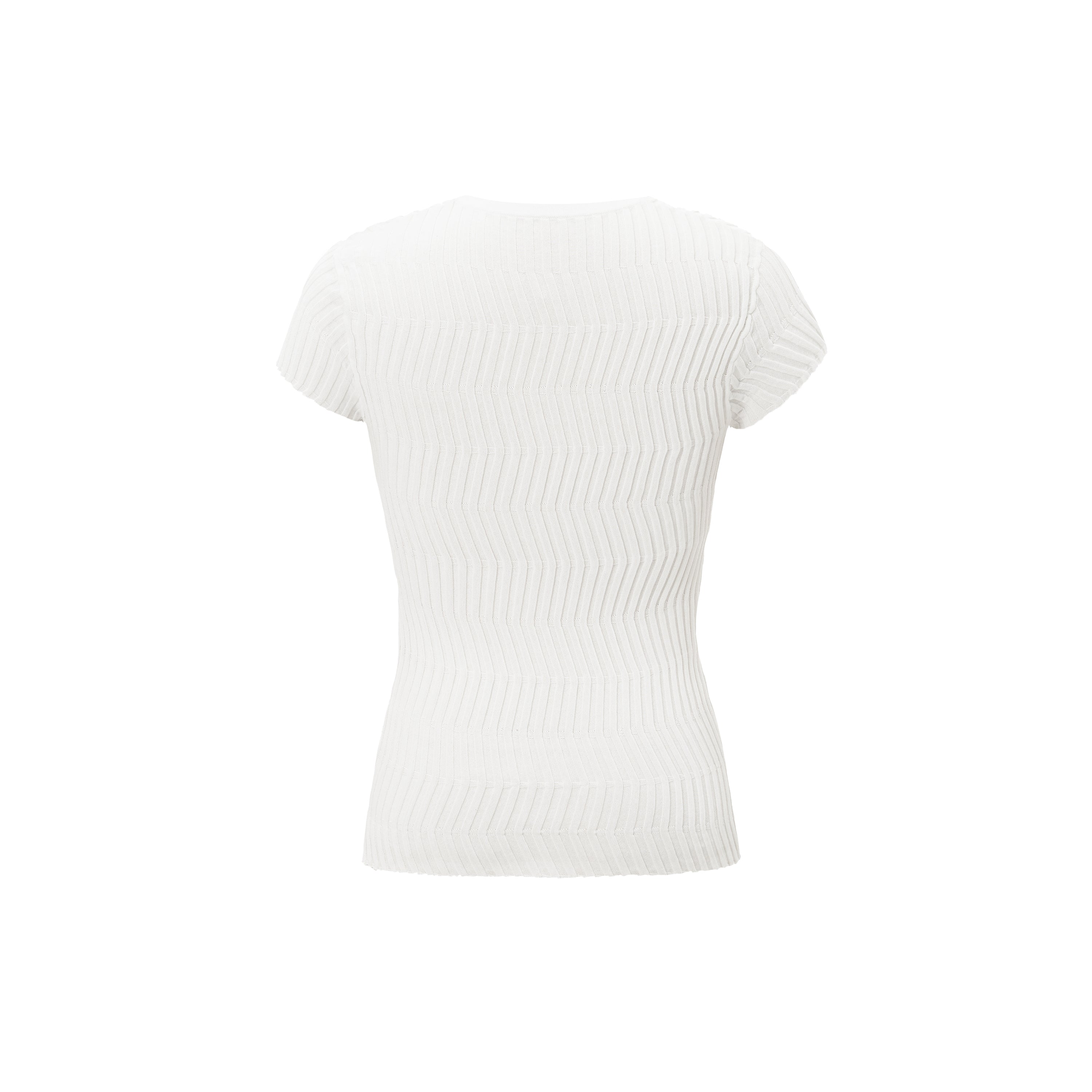 Bailey Knitted Tee in White