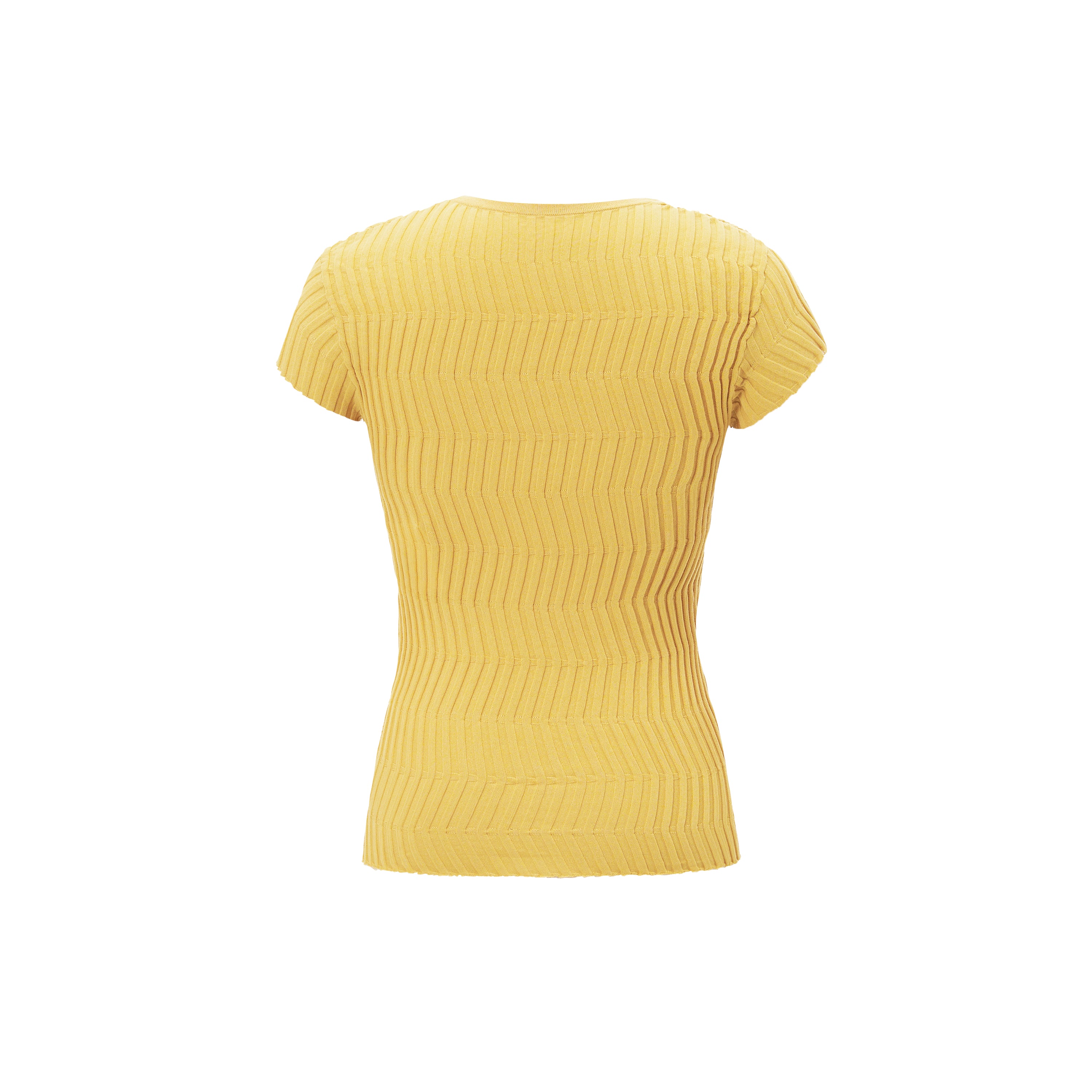 Bailey Knitted Tee in Yellow