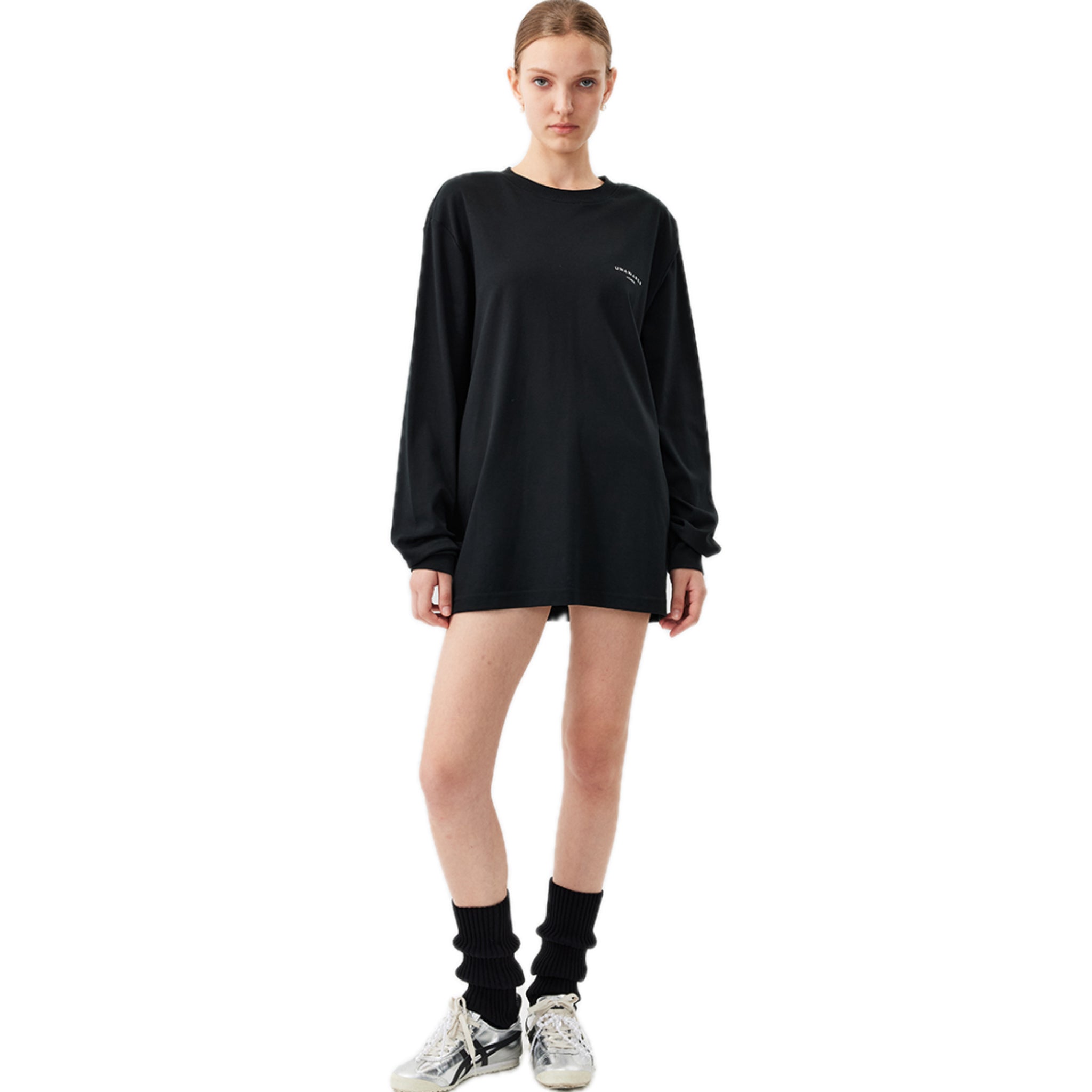 UNAWARES Stereoscopic Toothbrush Logo Long Sleeve T-shirt In Black | MADAX