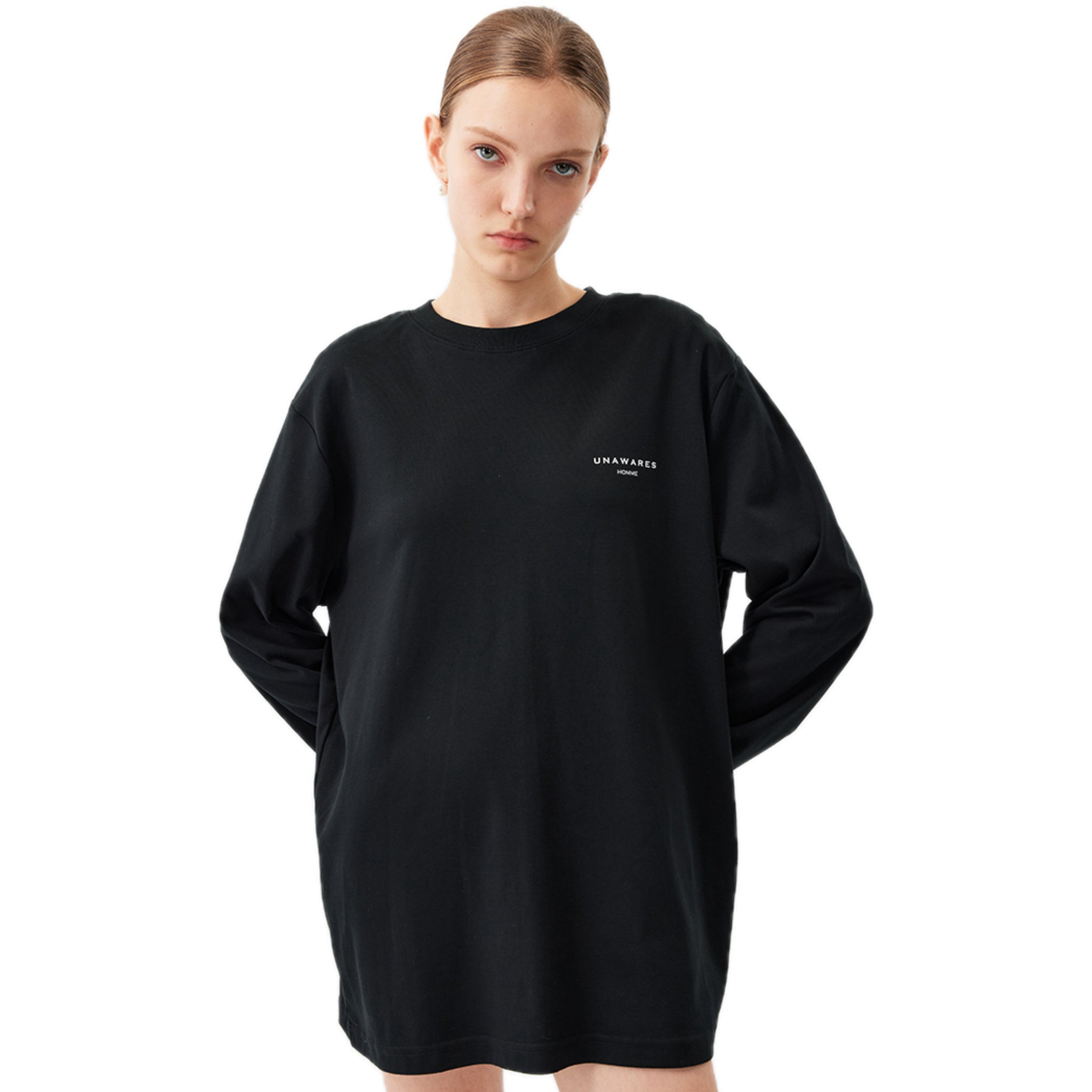 UNAWARES Stereoscopic Toothbrush Logo Long Sleeve T-shirt In Black | MADAX