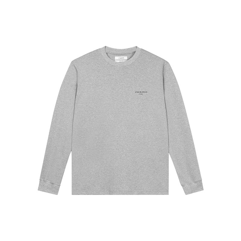 UNAWARES Stereoscopic Toothbrush Logo Long Sleeve T-shirt In Gray | MADAX