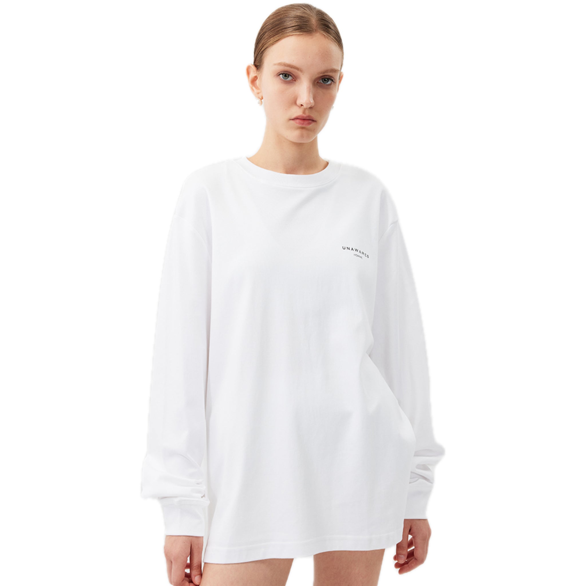 UNAWARES Stereoscopic Toothbrush Logo Long Sleeve T-shirt In White | MADAX