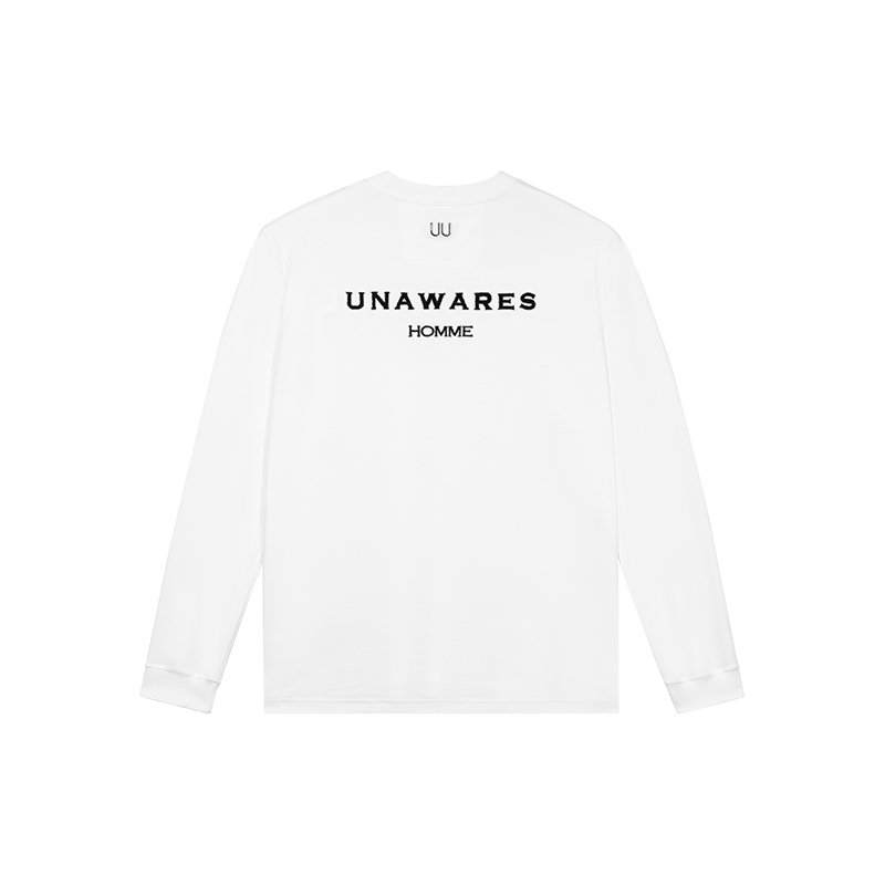 UNAWARES Stereoscopic Toothbrush Logo Long Sleeve T-shirt In White | MADAX