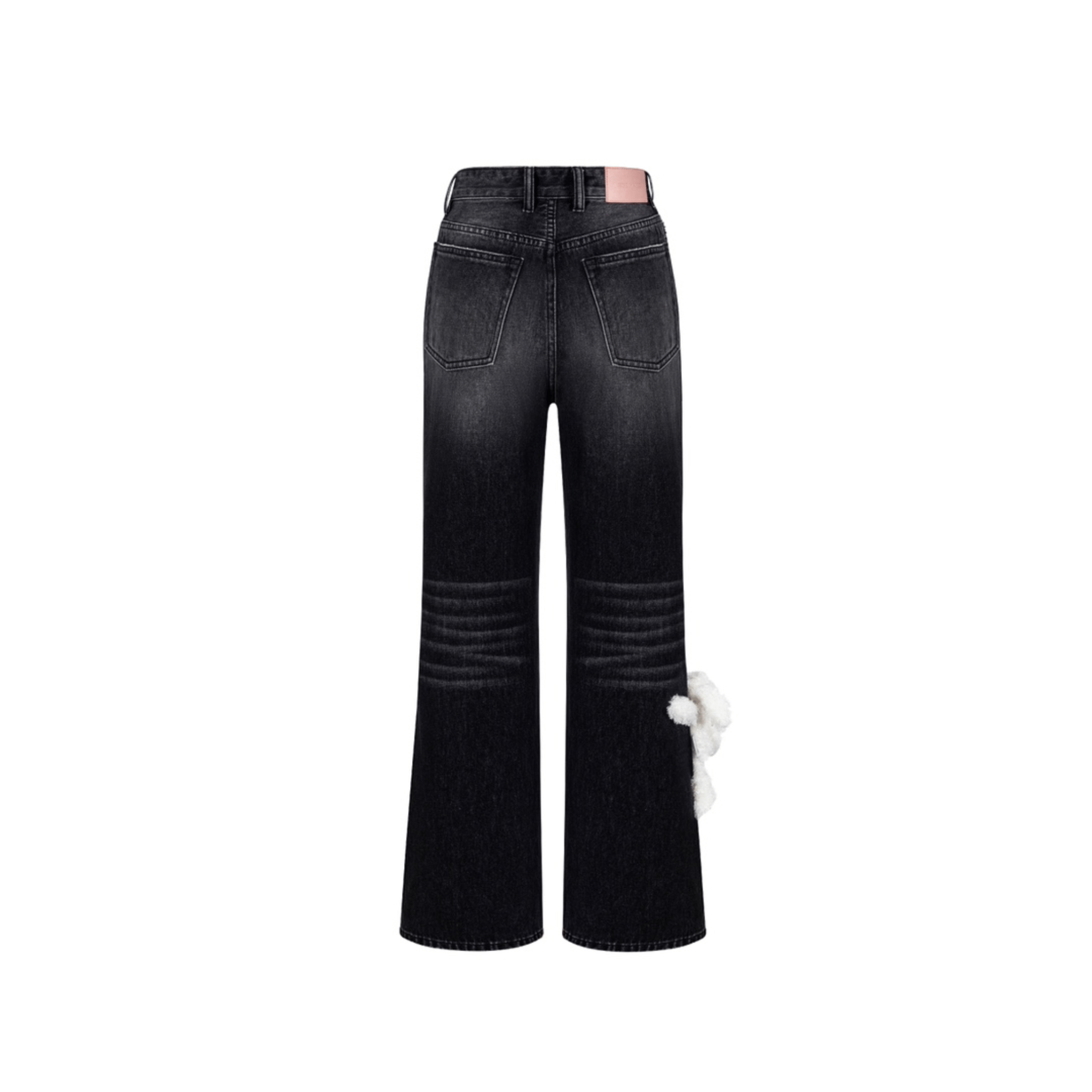 13DE MARZO Straight - leg Jeans in Black | MADAX