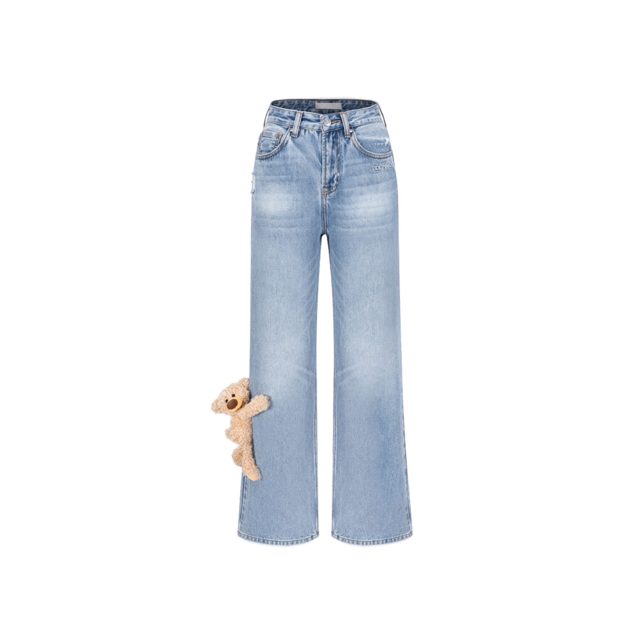 13DE MARZO Straight - leg Jeans in Blue | MADAX