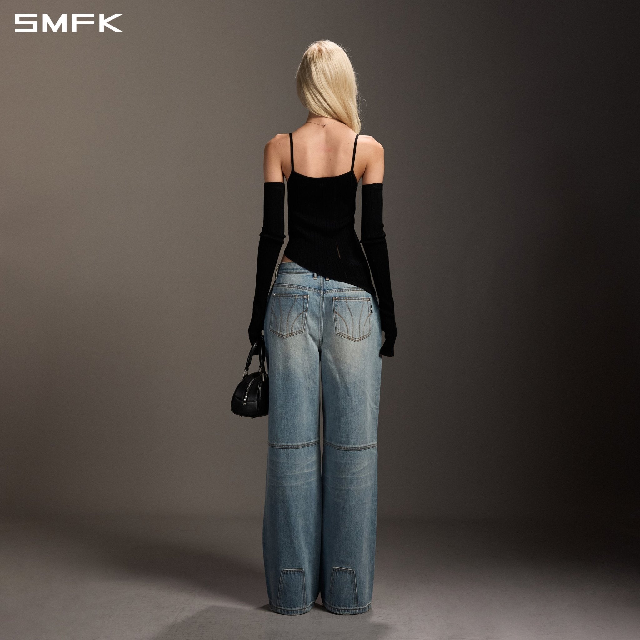 SMFK Straight Leg Jeans in Blue | MADAX