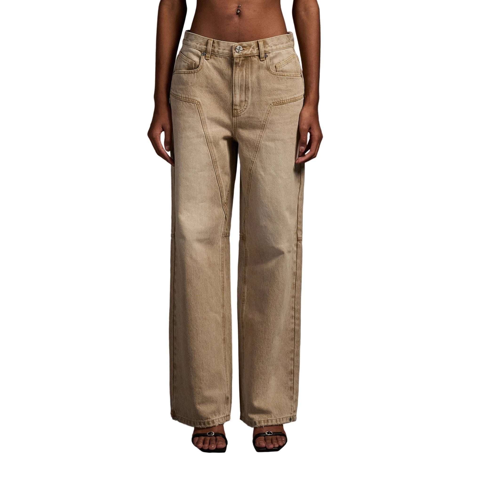 SMFK Straight Leg Jeans in Skin Tone | MADAX