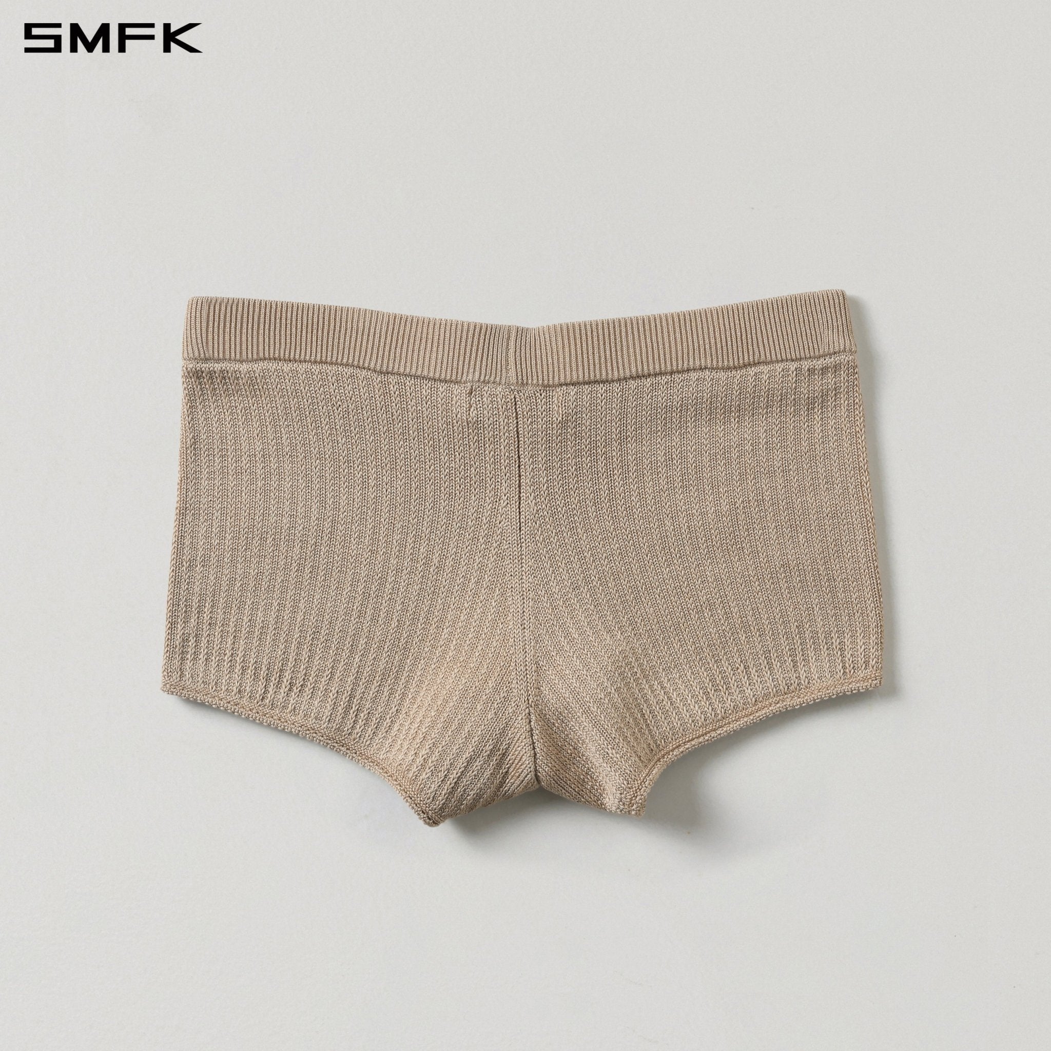 SMFK Straight-Leg Knit Shorts Skin Tone | MADAX
