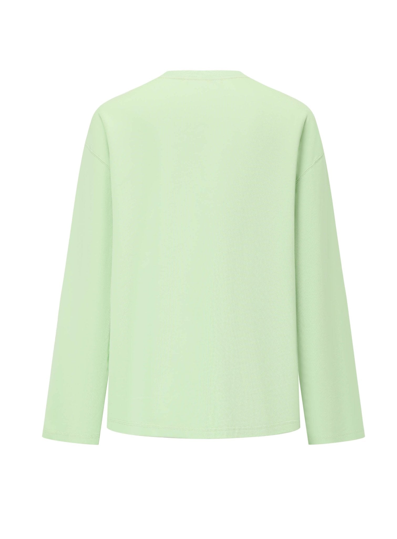 ALEXIA SANDRA Strawberry Print Long - sleeved T - shirt in Green | MADA IN CHINA