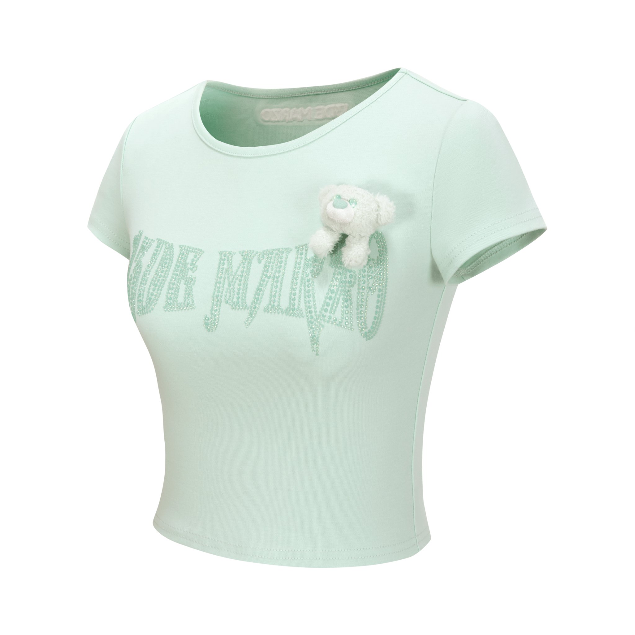13DE MARZO Street Impression Series Hot Diamond Slim Short Sleeve in Green | MADAX