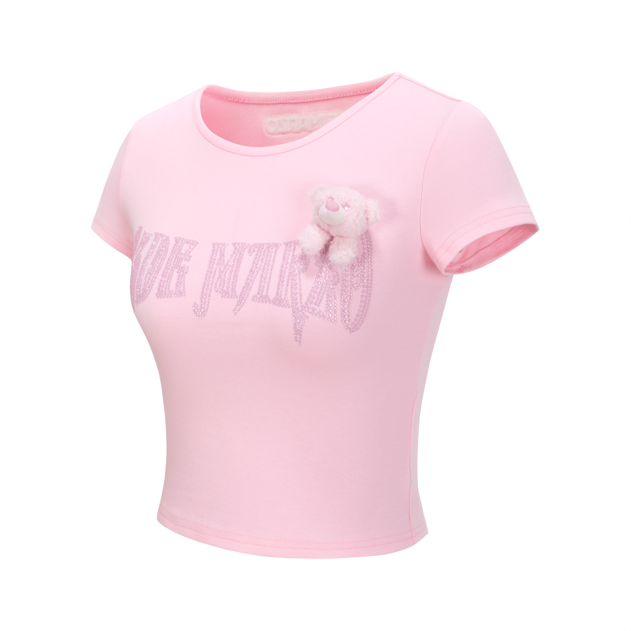 13DE MARZO Street Impression Series Hot Diamond Slim Short Sleeve in Pink | MADAX