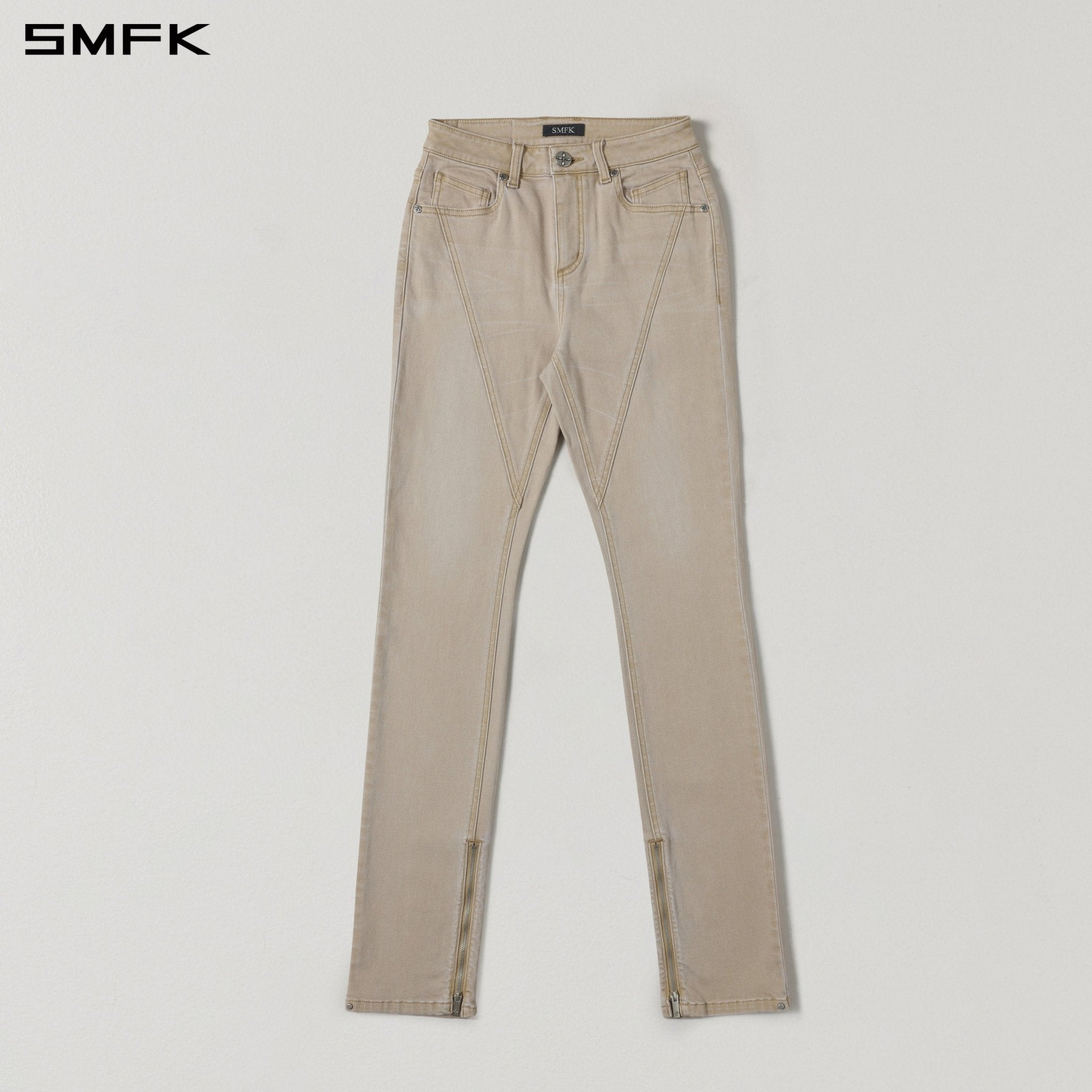 SMFK Stretch Extra Long Zipper Skinny Jeans | MADAX