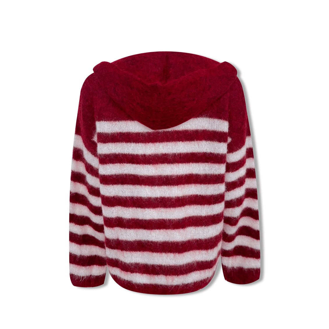 AIMME SPARROW Striped Snail Sweater In Red | MADAX