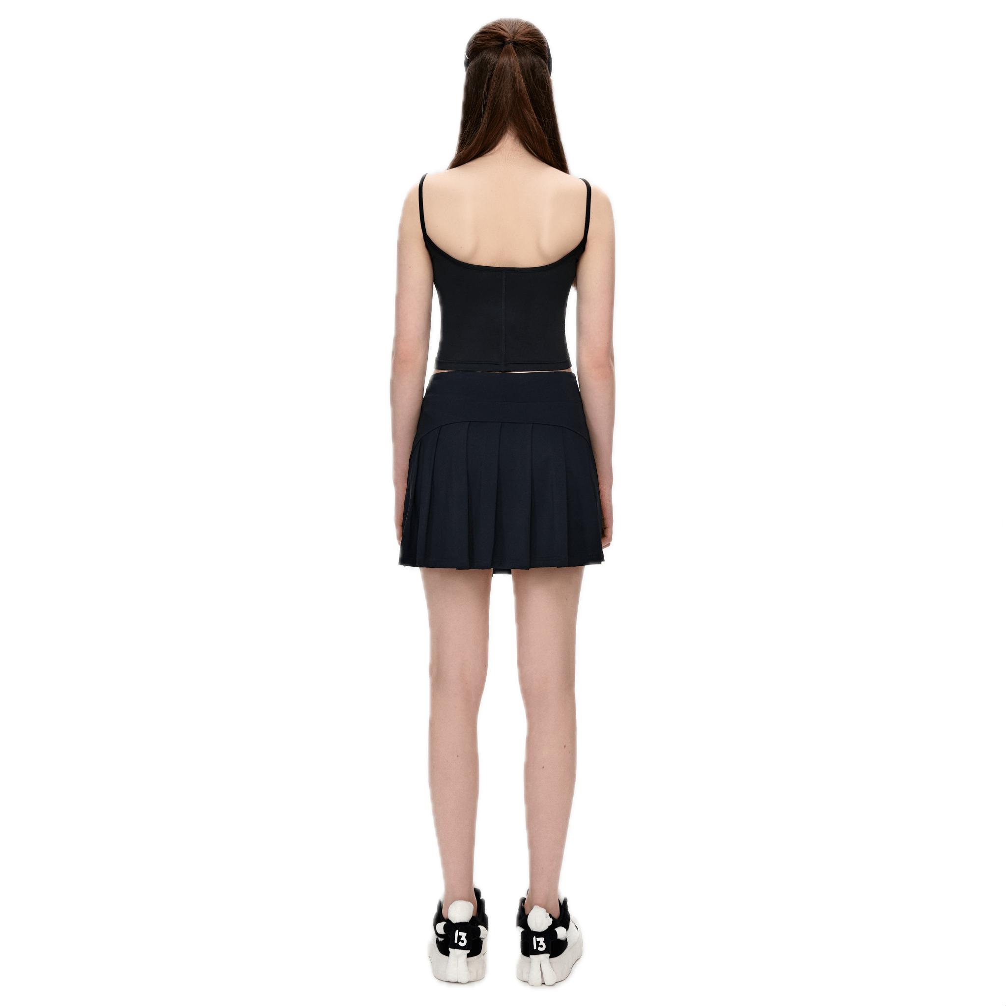 13DE MARZO Sunburn Bear Sling Camisole in Black | MADAX
