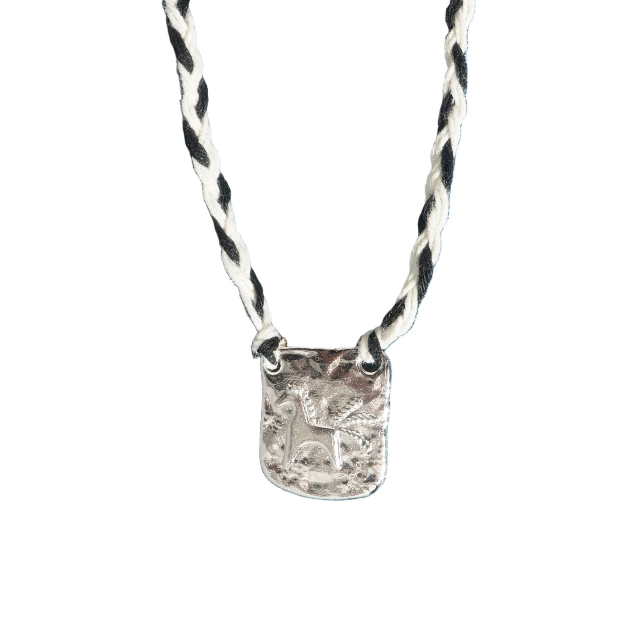 ToneTale Sunny Square Necklace White Gold | MADAX