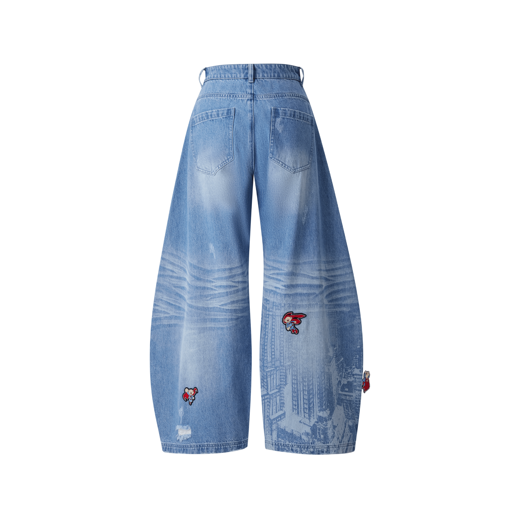 13DE MARZO Superman Bear City Guardian Jeans in Blue | MADAX