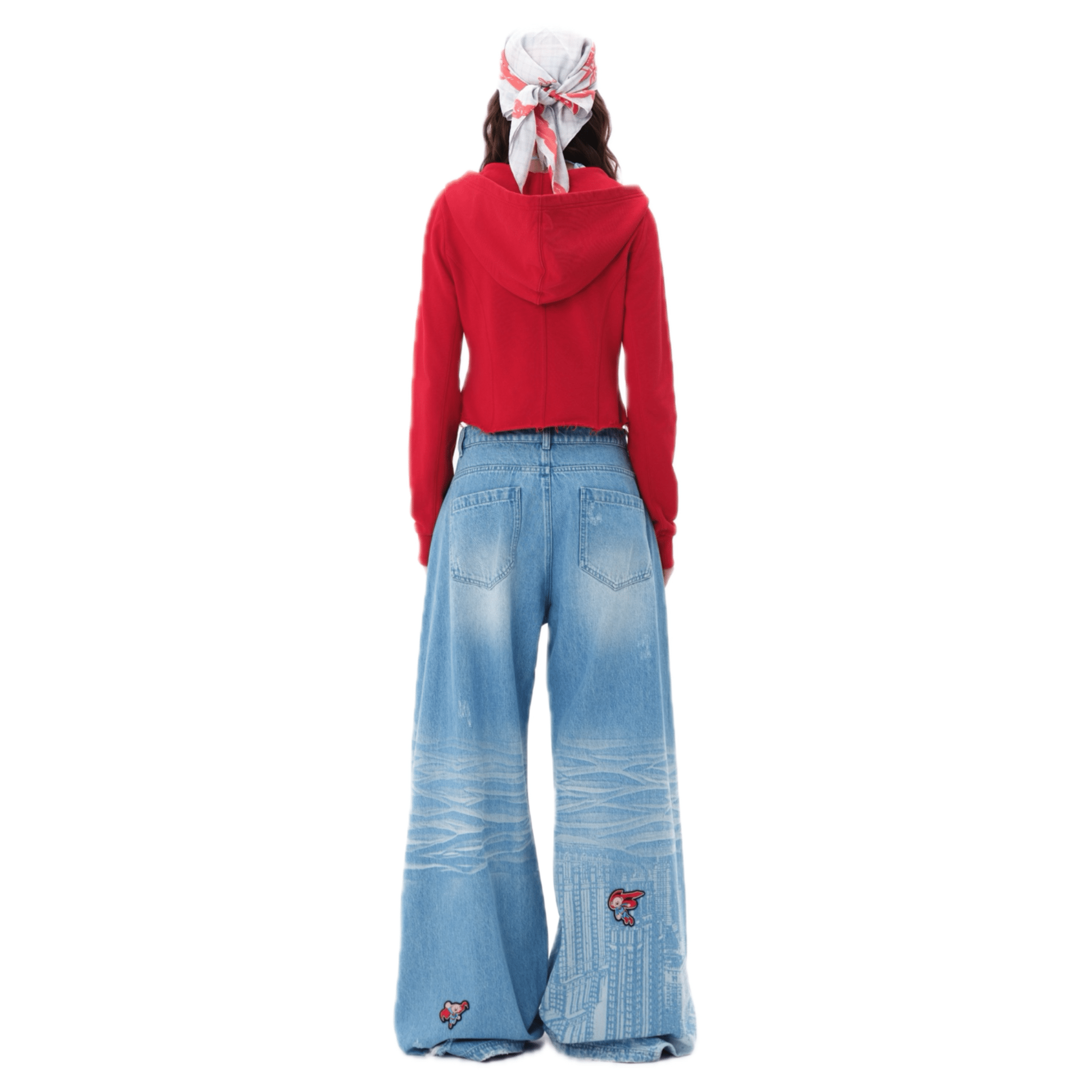 13DE MARZO Superman Bear Slim - Fit Workout Jacket in Red | MADAX