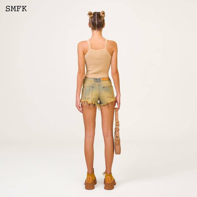 SMFK Temple Chinese Bandeau Sporty Top Cheese | MADA IN CHINA