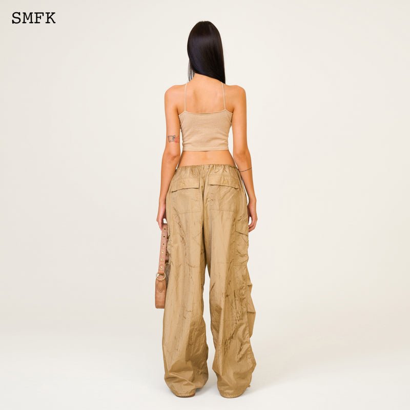 SMFK Temple Traditional Knitted Cross Sling Top Sand | MADA IN CHINA