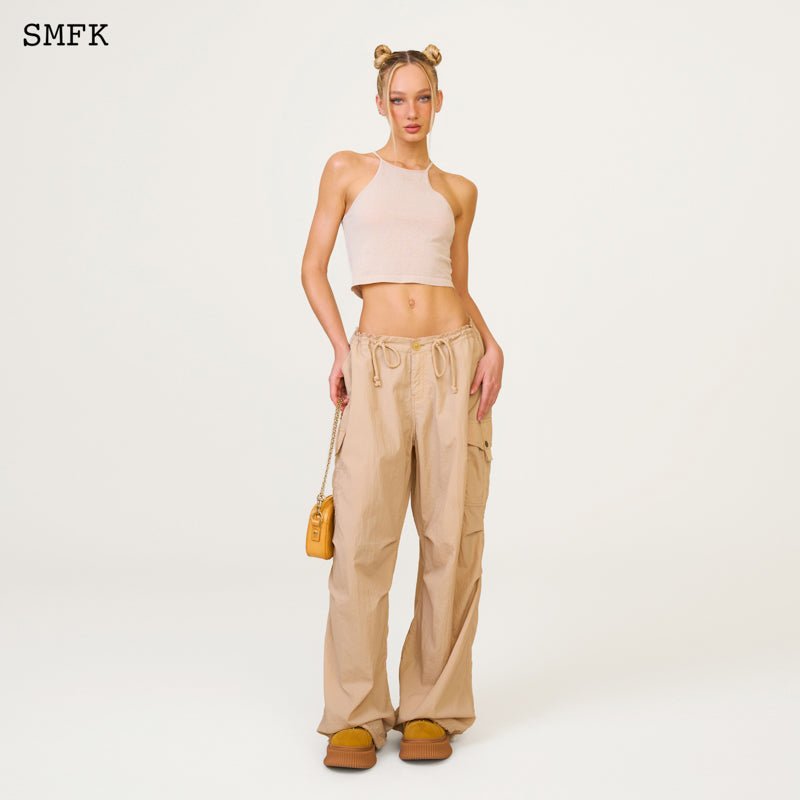 SMFK Temple Traditional Plain Knitted Sling Vest Top Linen | MADA IN CHINA