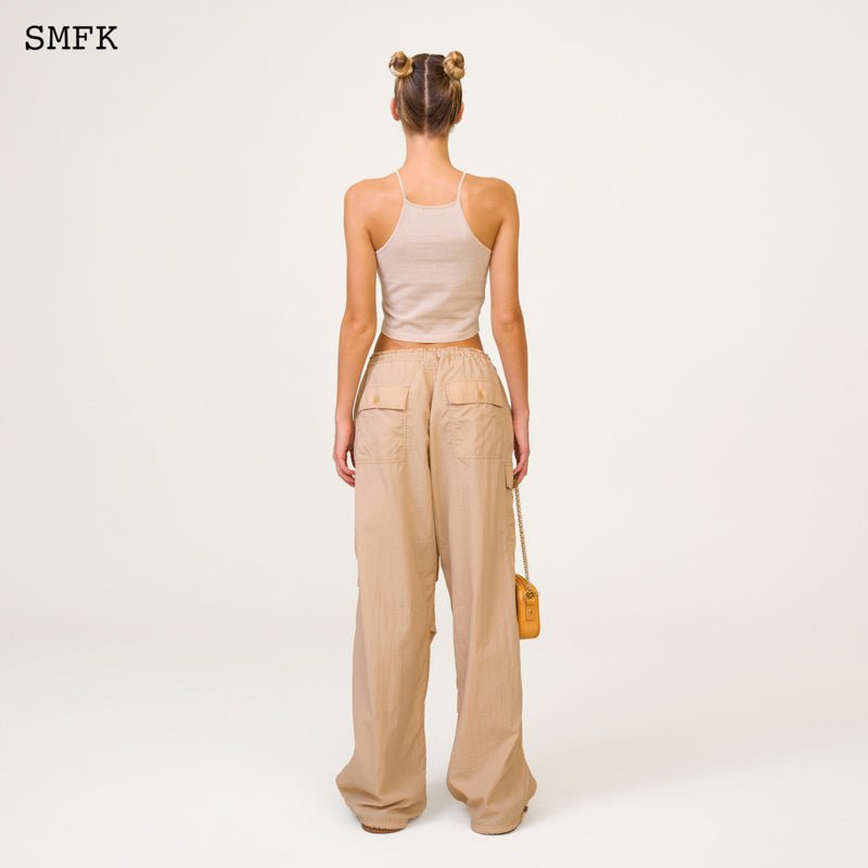 SMFK Temple Traditional Plain Knitted Sling Vest Top Linen | MADA IN CHINA