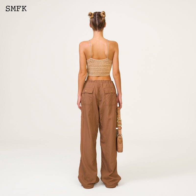 SMFK Temple Traditional Plain Knitted Sling Vest Top | MADA IN CHINA