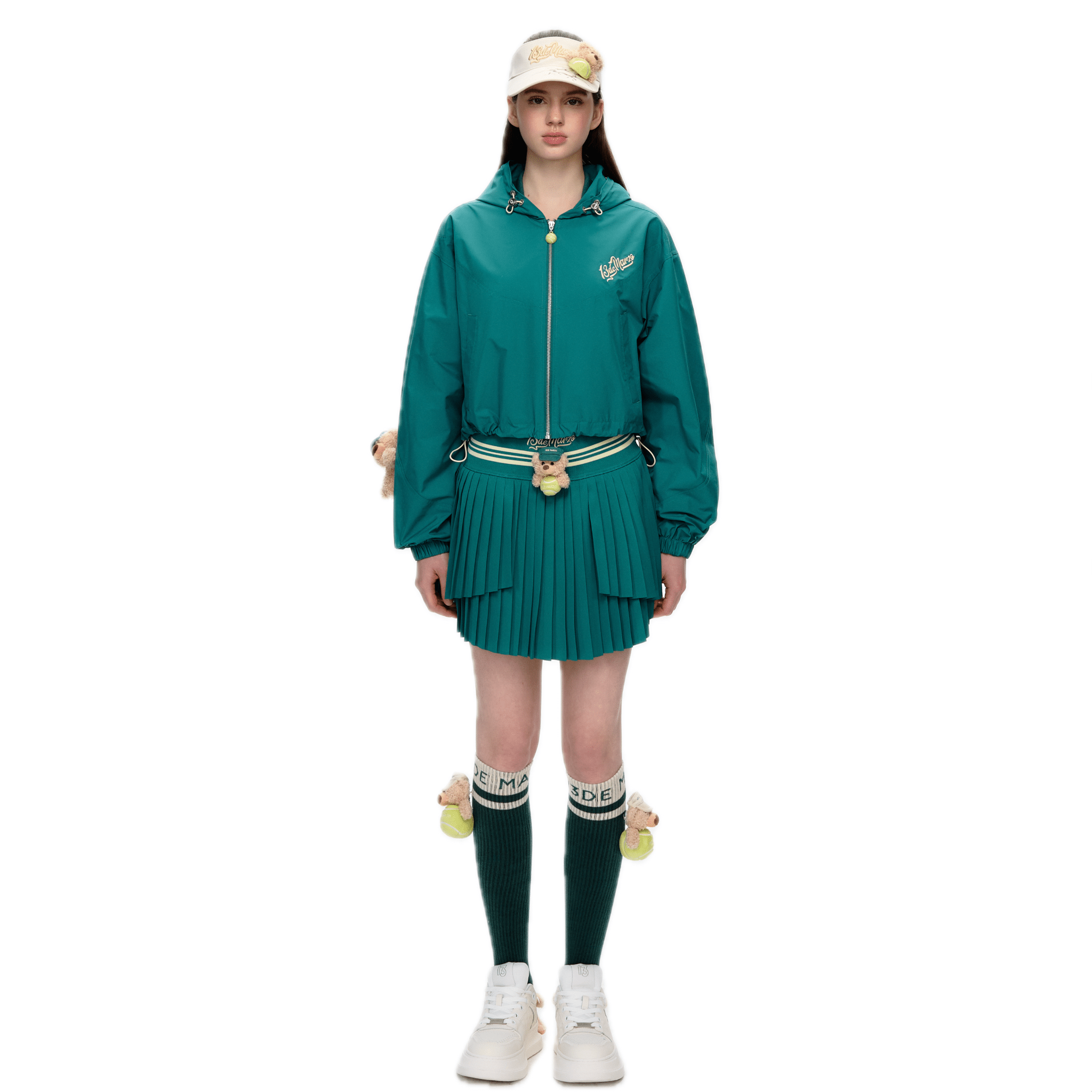 13DE MARZO Tennis Light Jacket in Green | MADAX