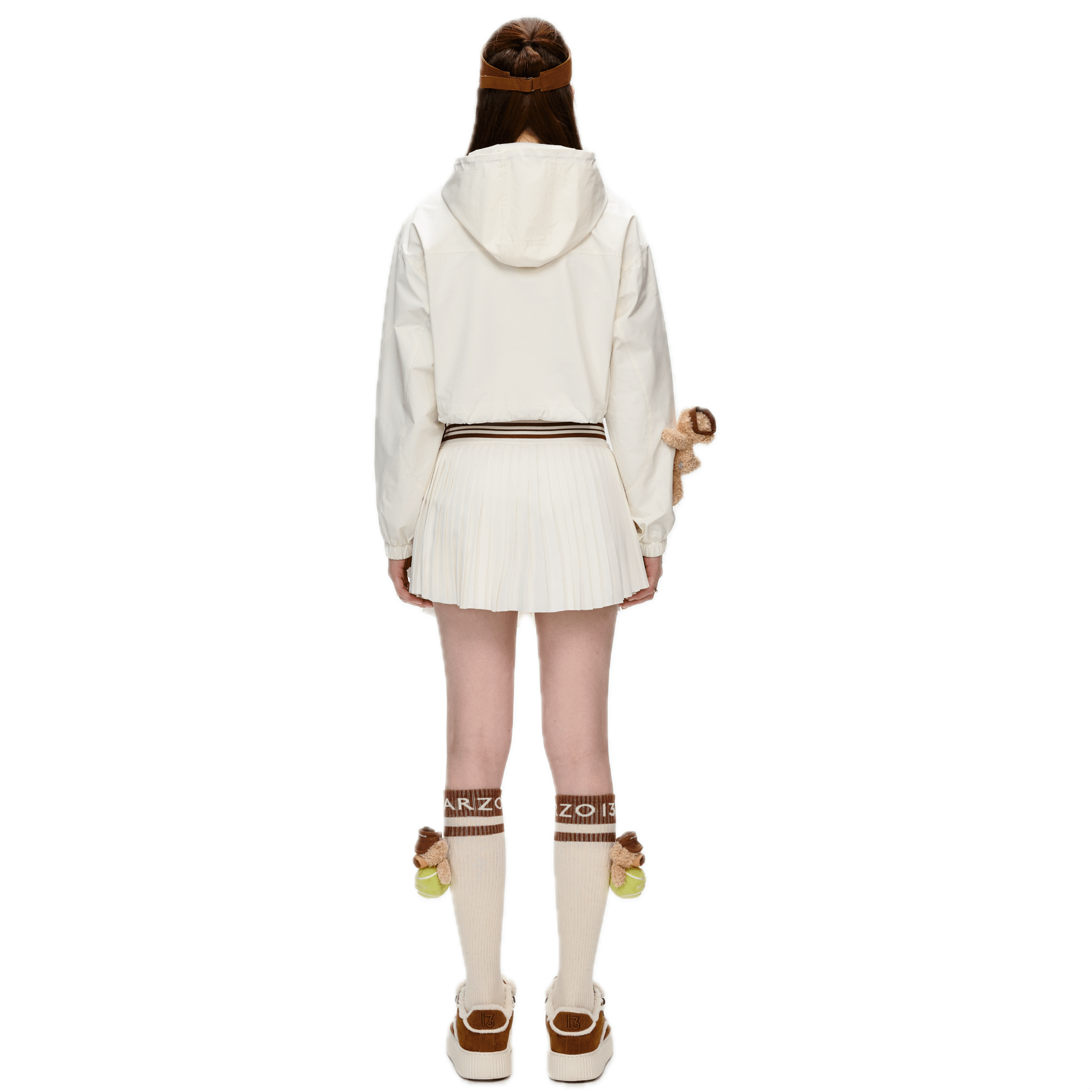 13DE MARZO Tennis Light Jacket in Off - White | MADAX