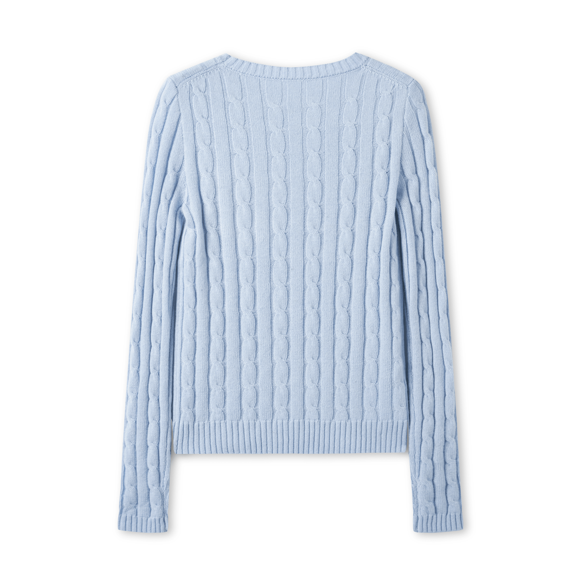 NAWS Textured Cable Knit Sweater in Blue | MADAX