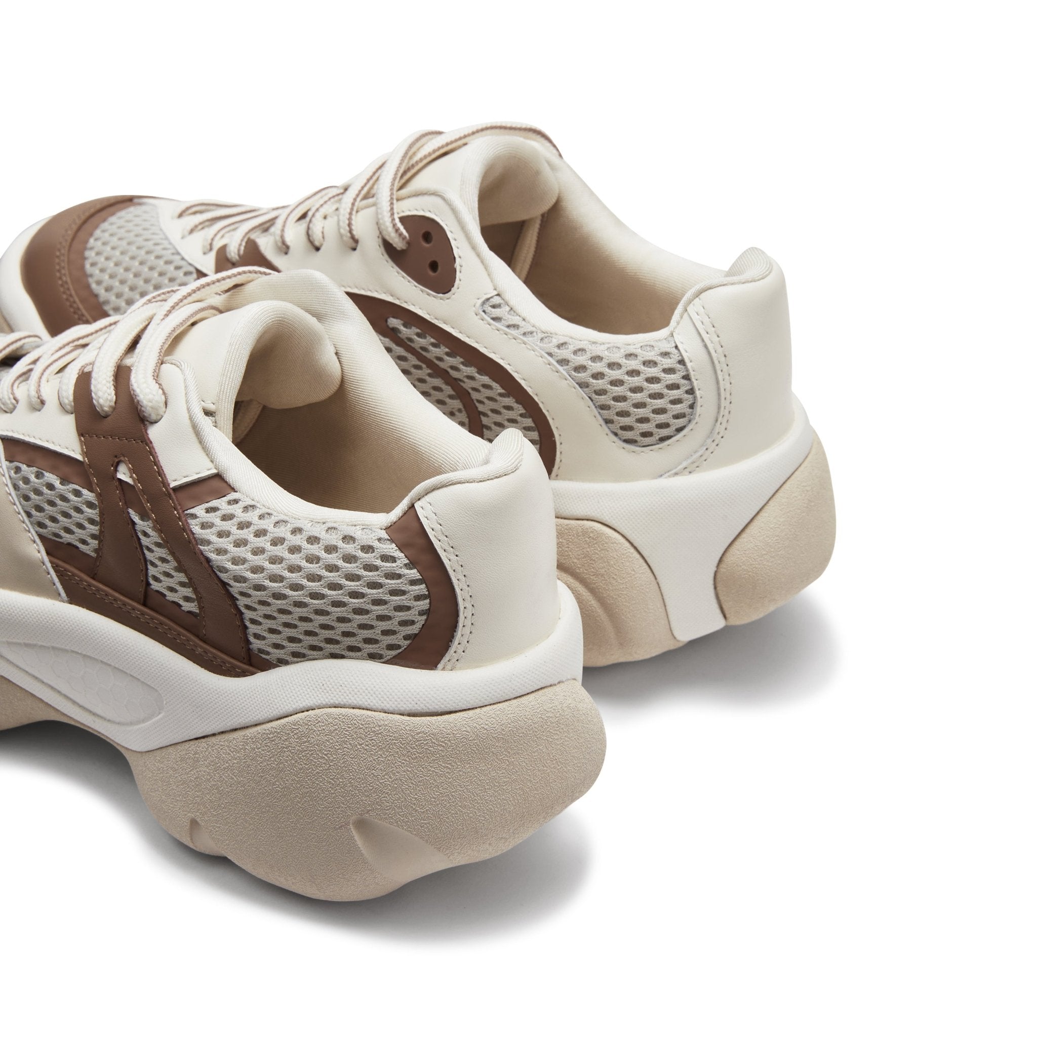 LOST IN ECHO Thick Sole Stitching Sneakers in Brown | MADA IN CHINA