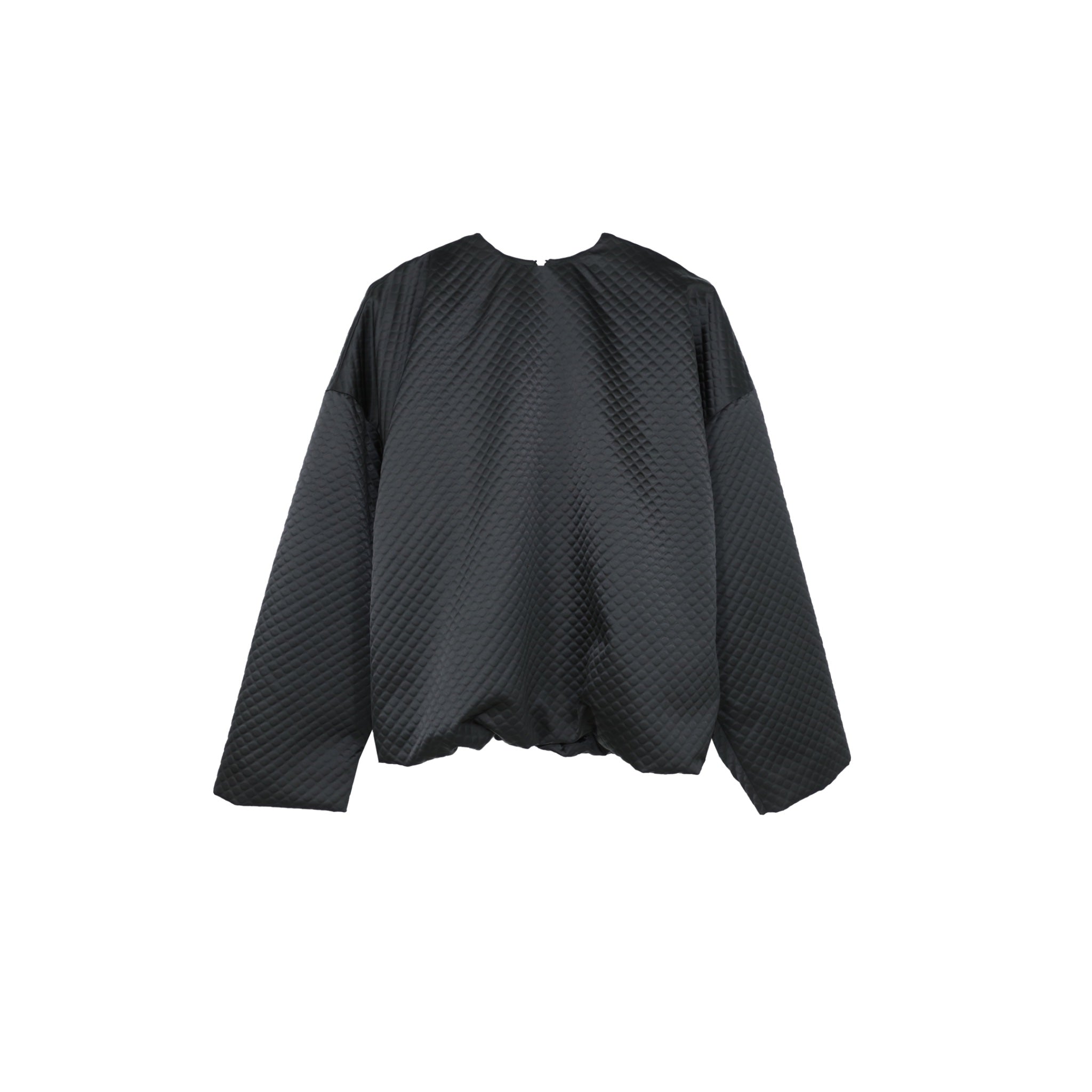 ilEWUOY Thin Cotton Crew Neck Pullover Sweatshirt in Black | MADA IN CHINA