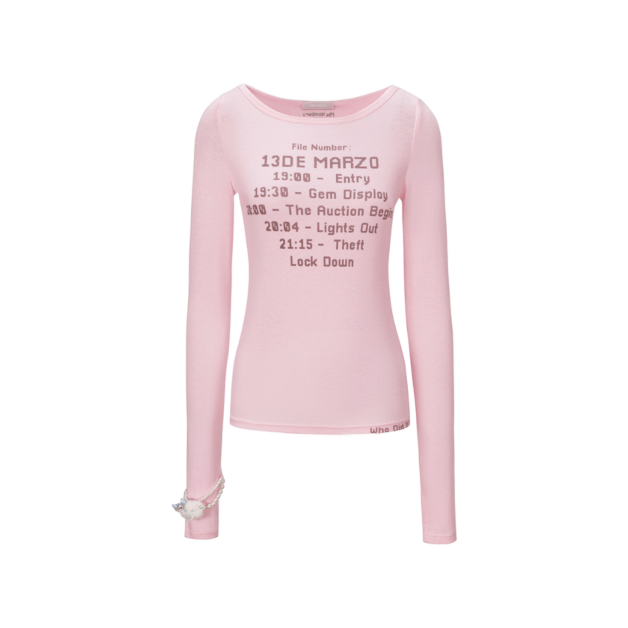 13DE MARZO Timeline Base Layer T-shirt in Pink | MADAX