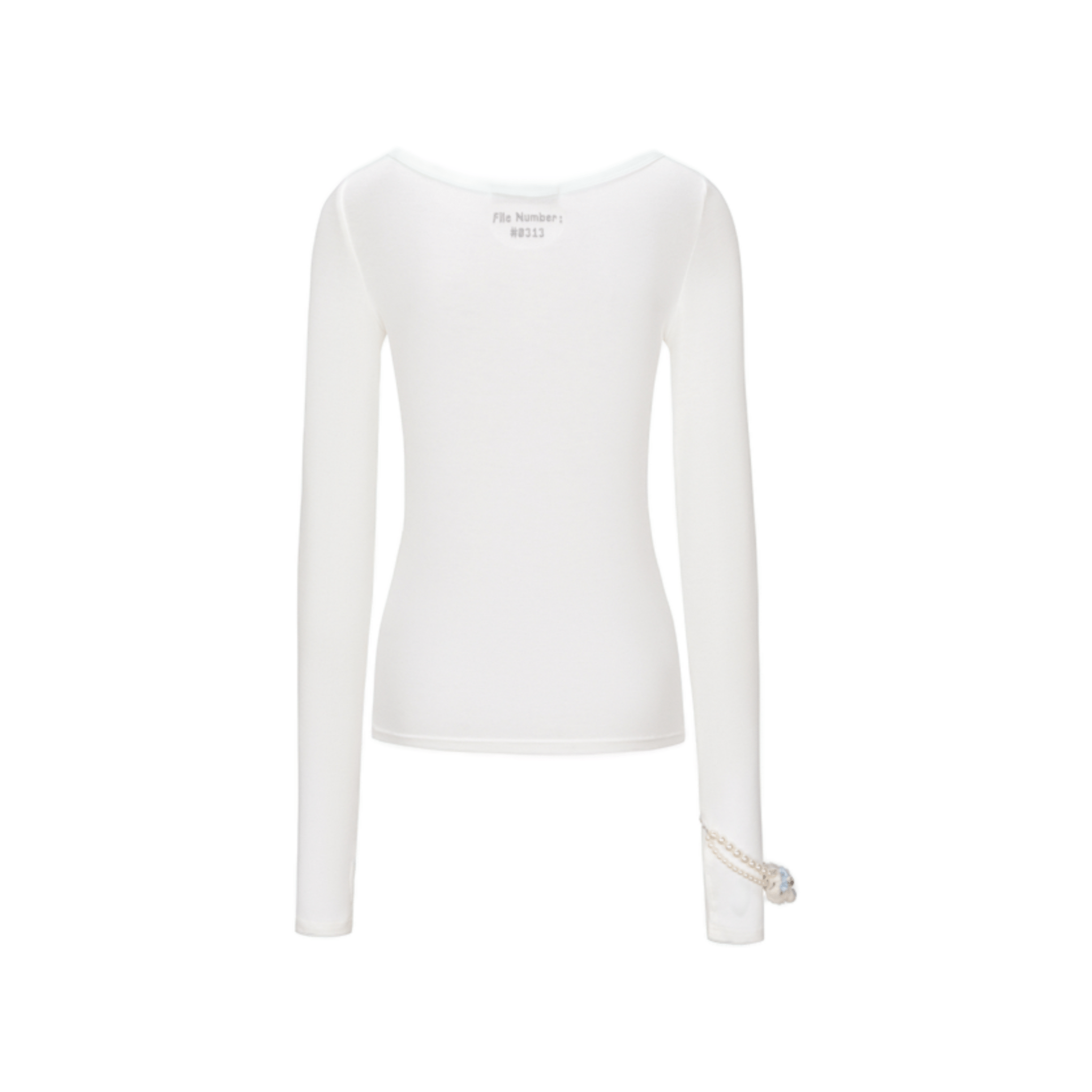 13DE MARZO Timeline Base Layer T-shirt in White | MADAX