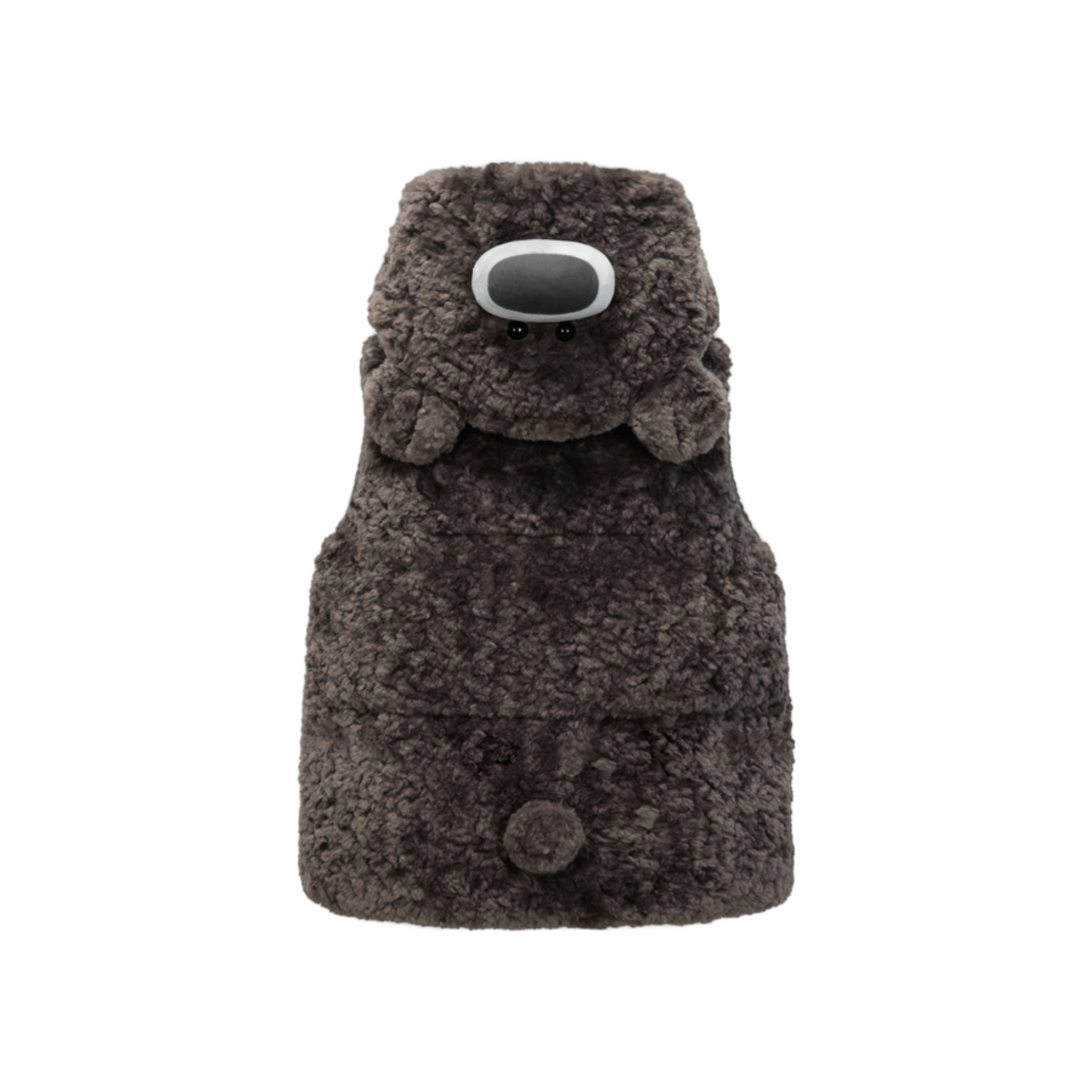 13DE MARZO Transformation Doll Down Vest in Gray | MADAX