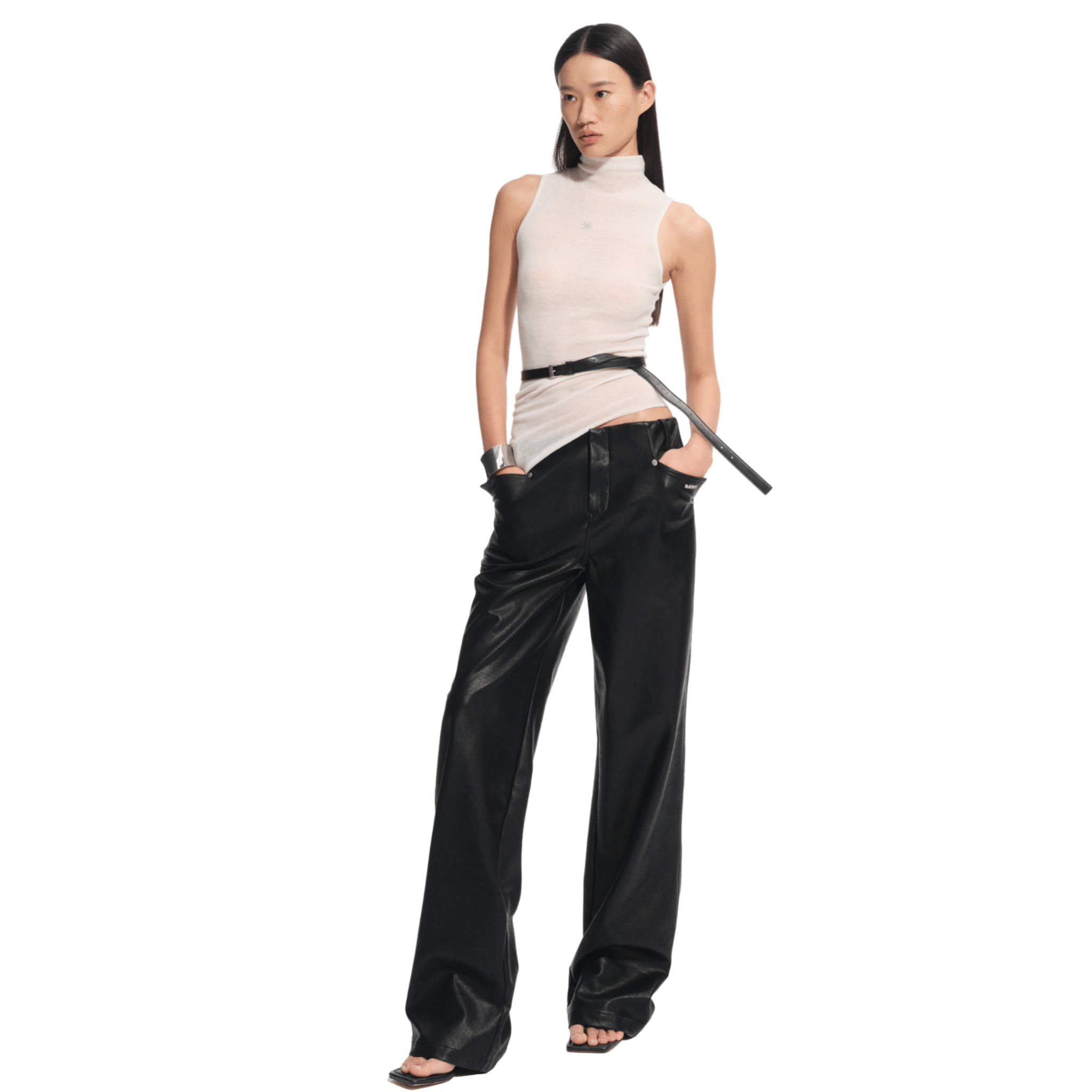 NAWS Unicorn Leather Pants in Black | MADAX
