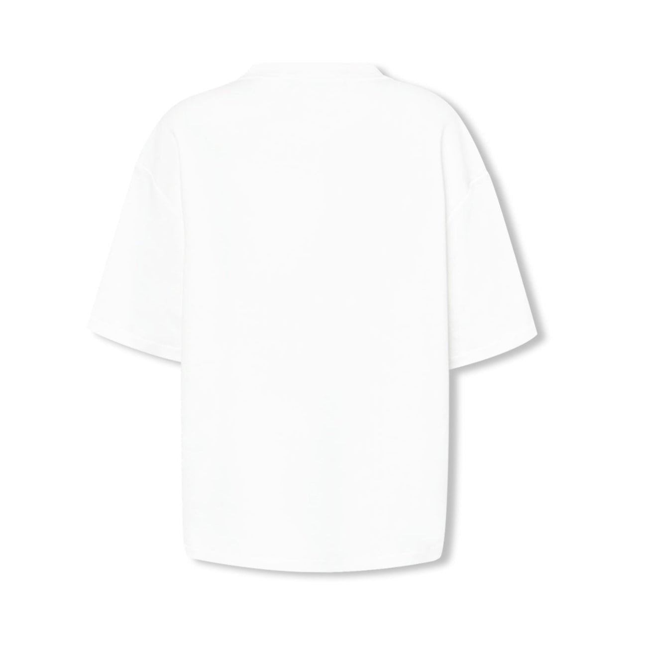 NOT FOR US "Upside - down Cat" Printed Star Short - sleeve in White | MADAX