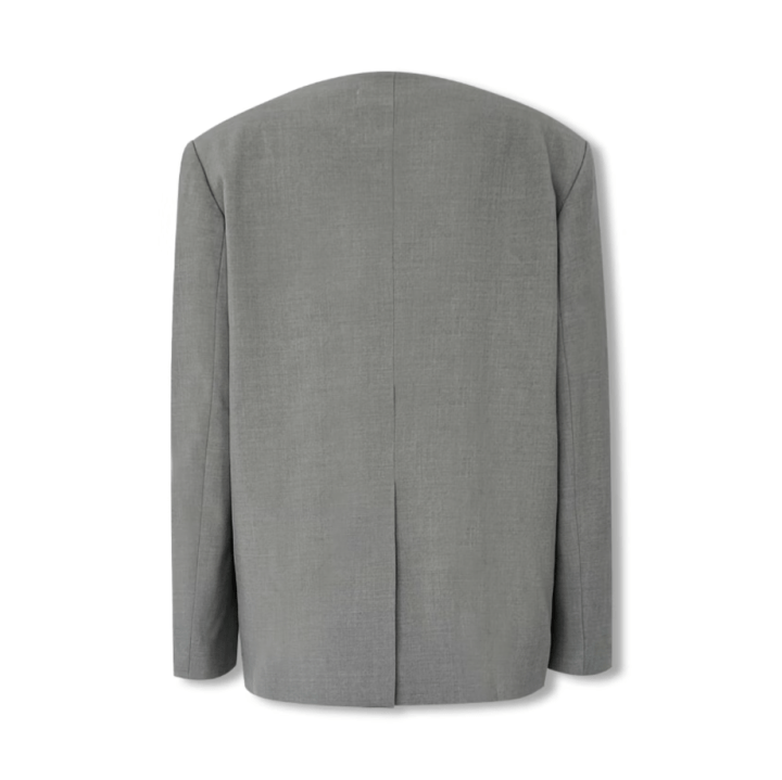 NOT FOR US V - neck Blazer in Khaki | MADAX