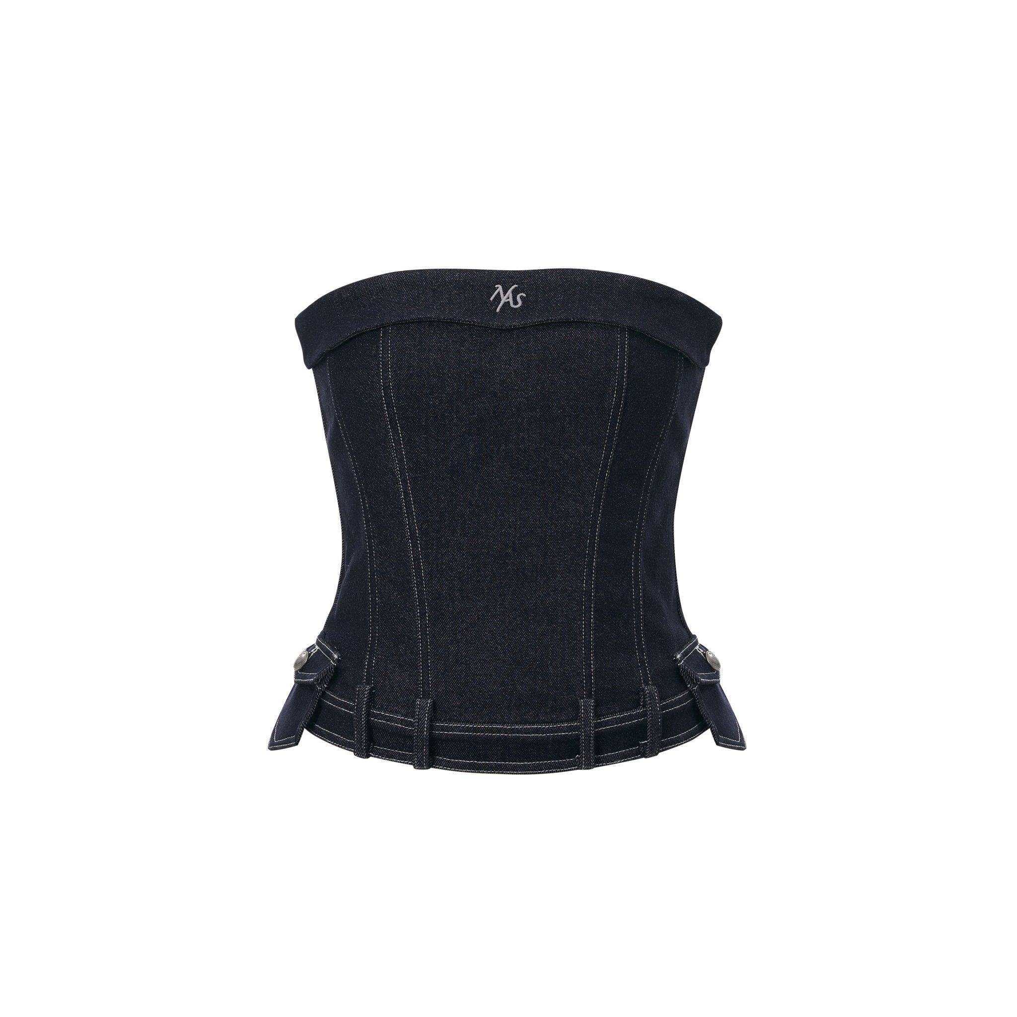 NAWS Vagabond Demin Bandeau in Black | MADAX
