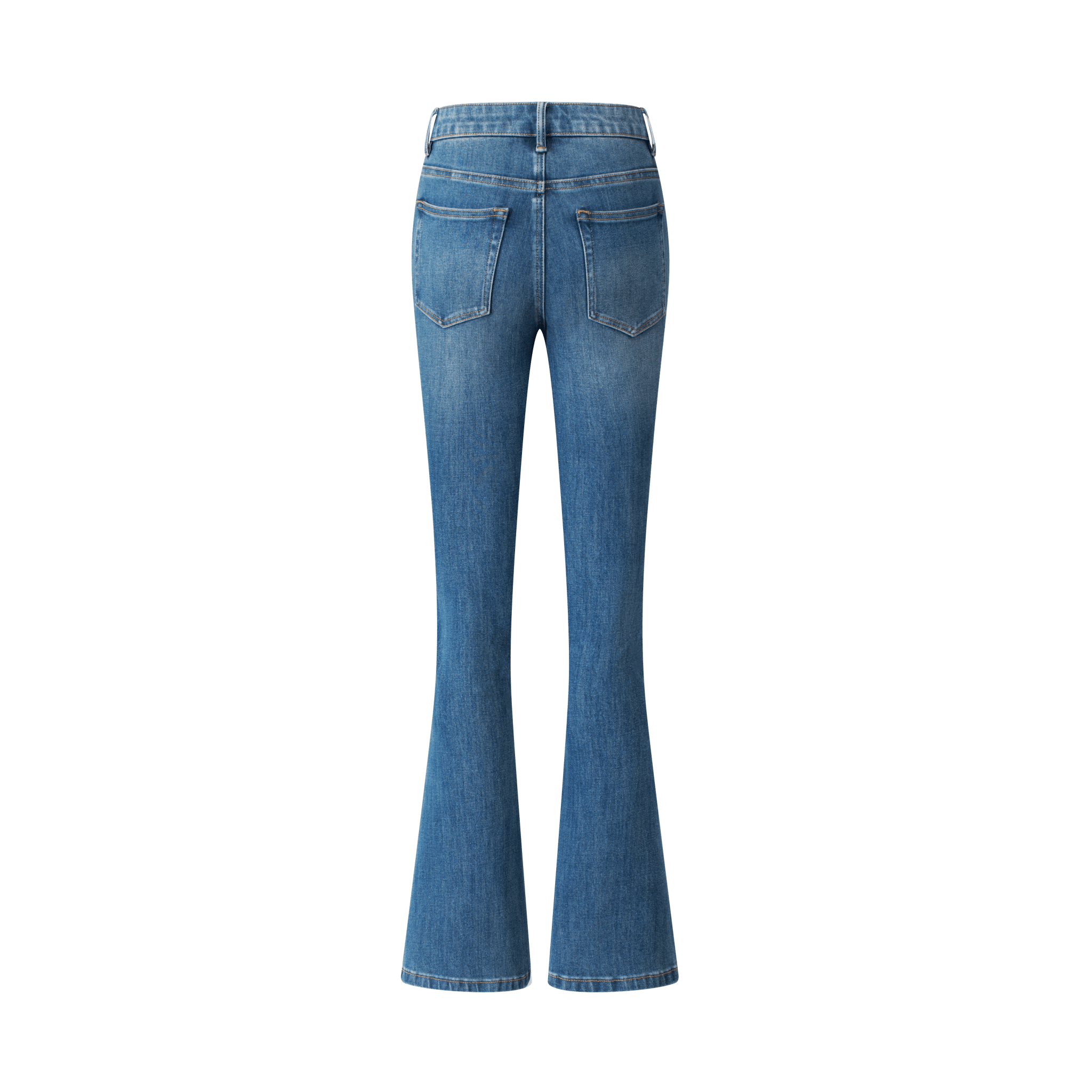 Climax Vision Vintage Blue Sculpted Denim Bootcut Pants | MADAX
