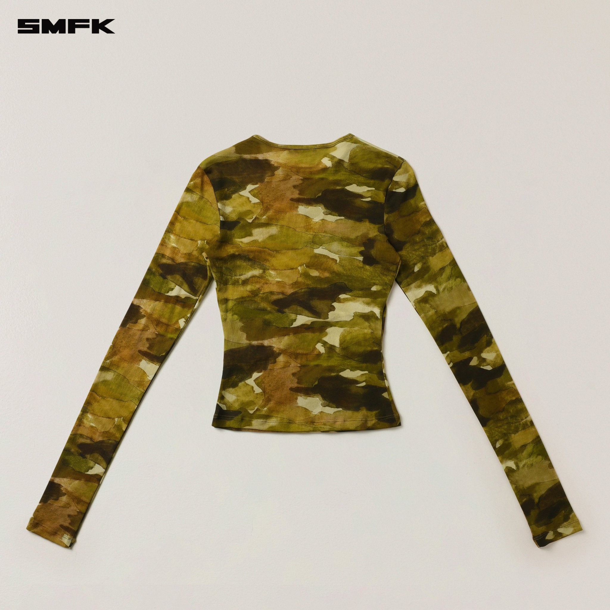 SMFK Vintage Chinese Ink Camouflage Long Sleeve Pullover In Chinese Ink Camouflage | MADAX