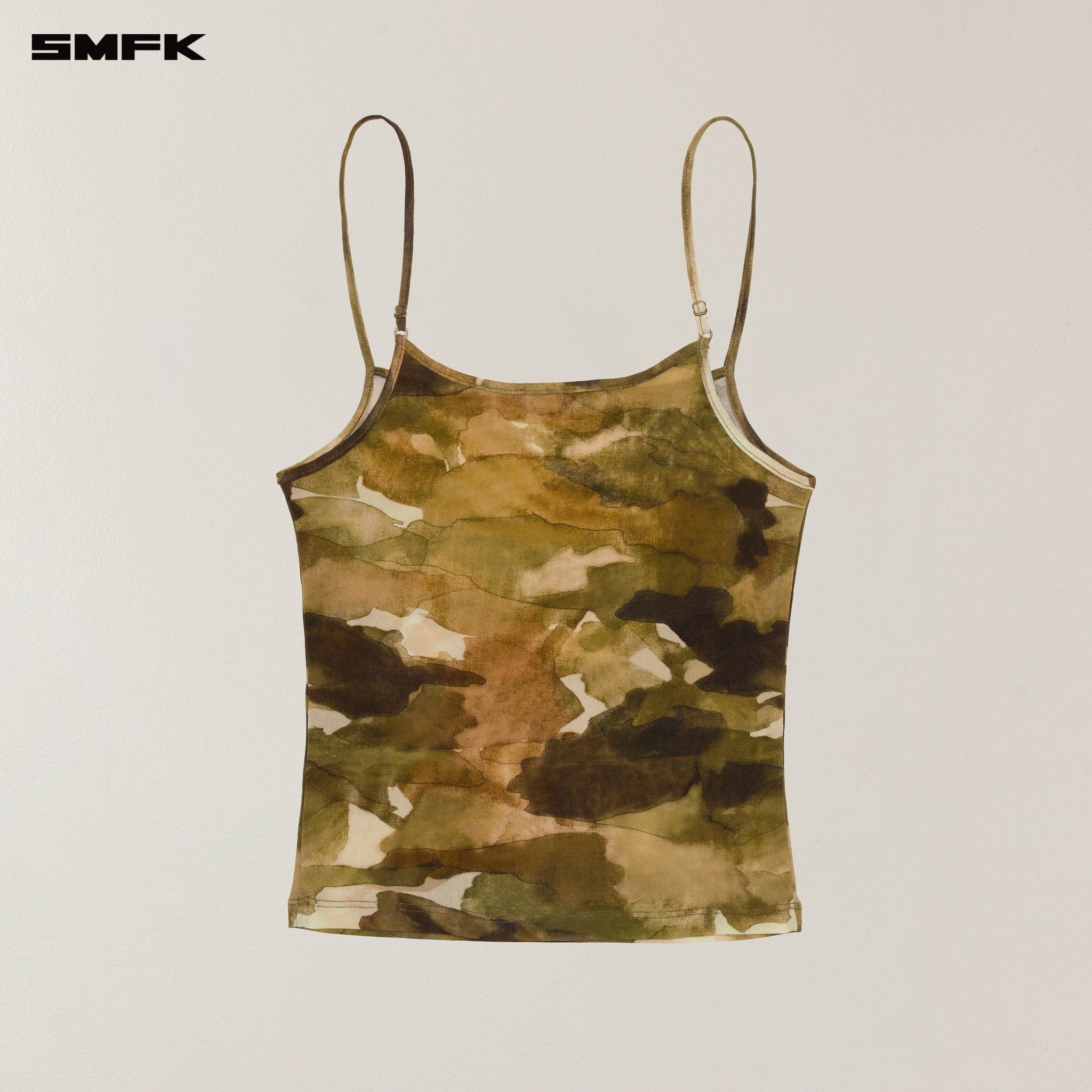 SMFK Vintage Chinese Ink Camouflage Sports Camisole In Camouflage | MADAX