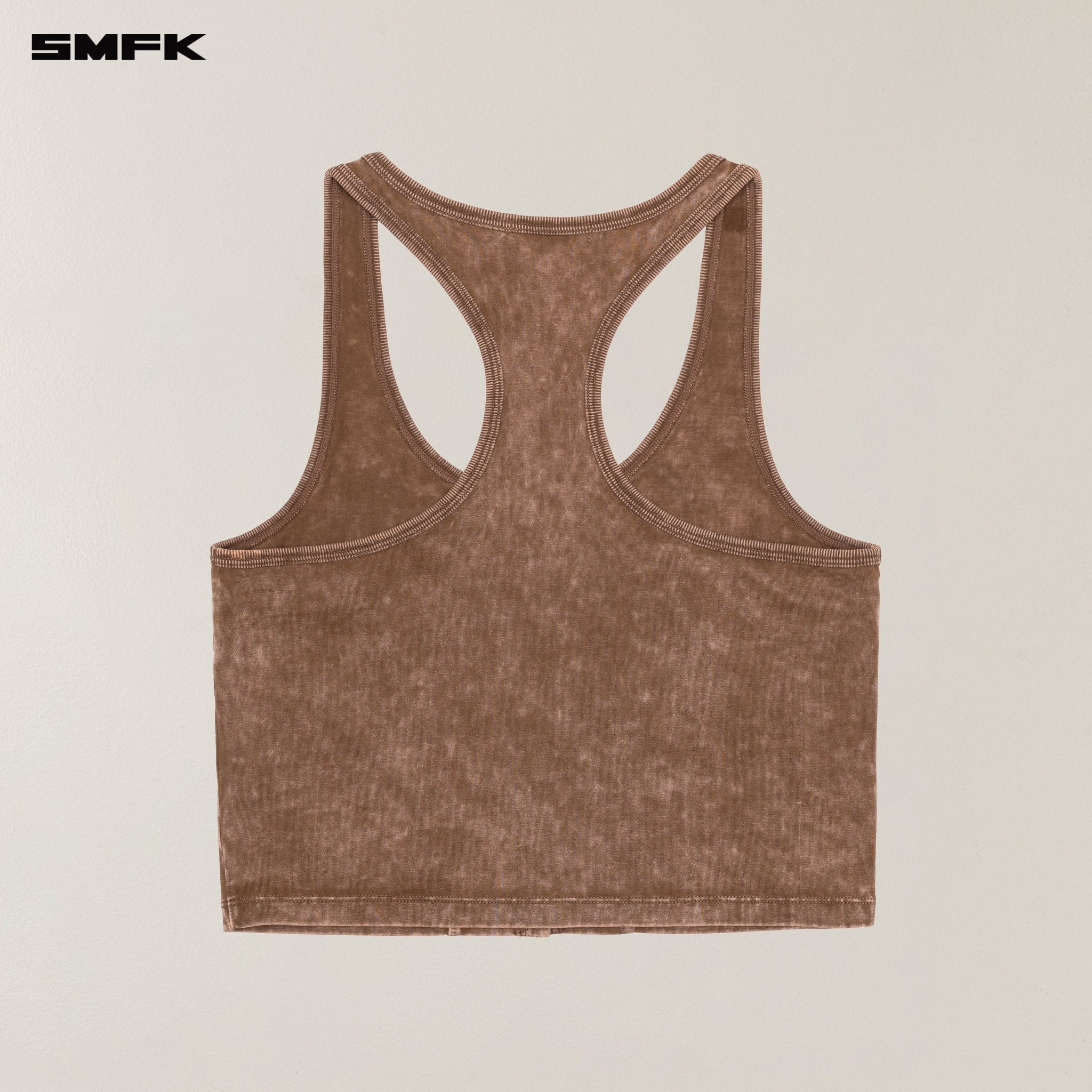 SMFK Vintage Hurricane Fade Gym Vest In Brown | MADAX